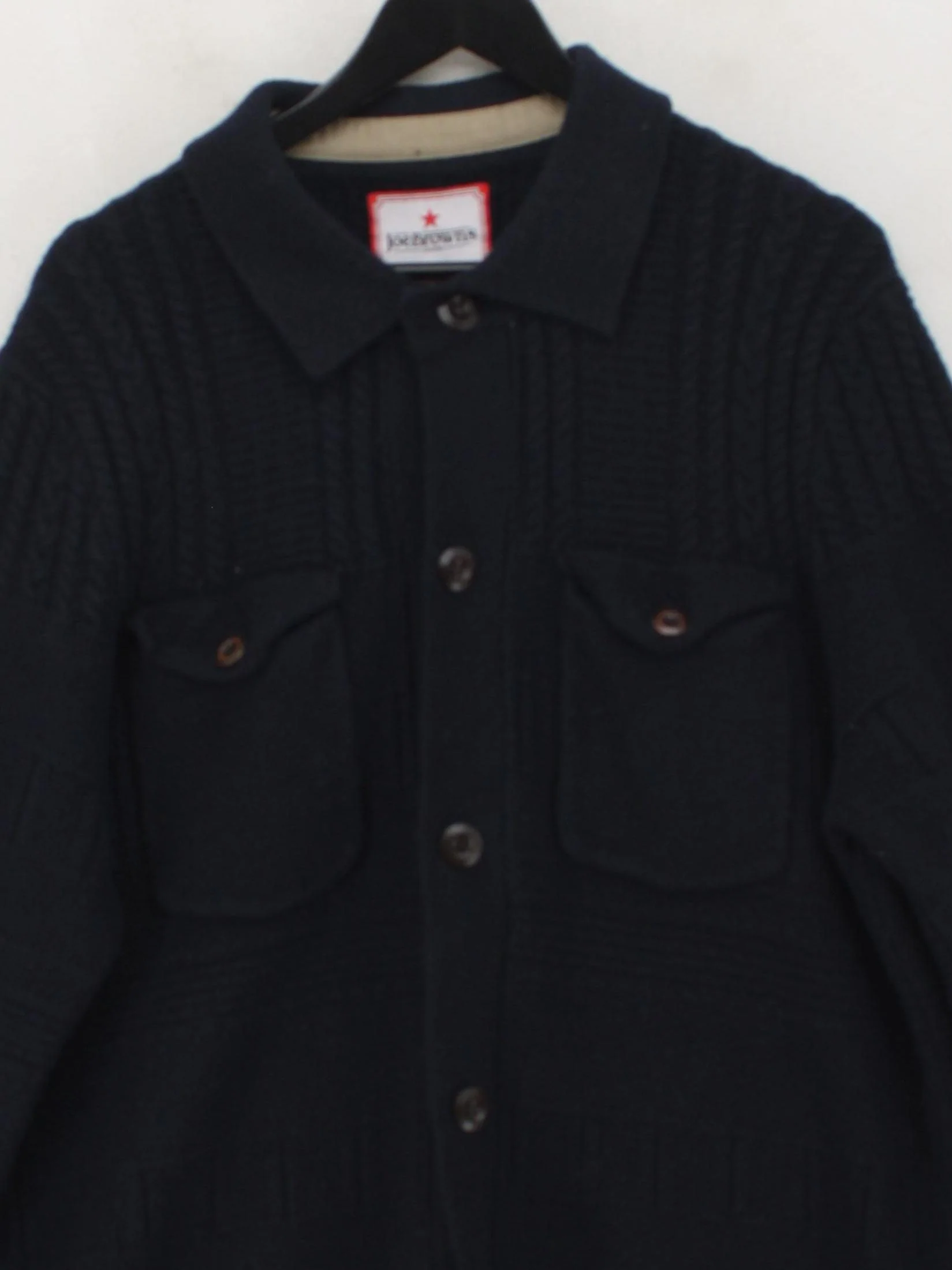 Joe Browns Men's Cardigan XL Blue Viscose with Polyester, Polyamide Cardigan - Image 3