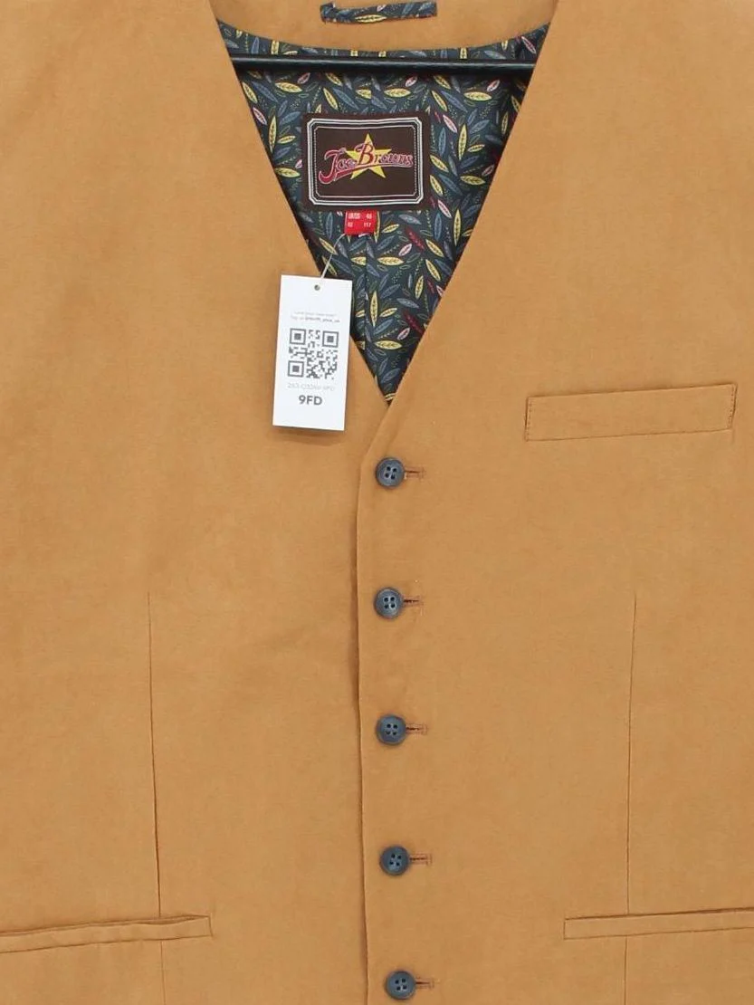 Joe Browns Men's Coat XXL Tan 100% Polyester Overcoat - Image 3