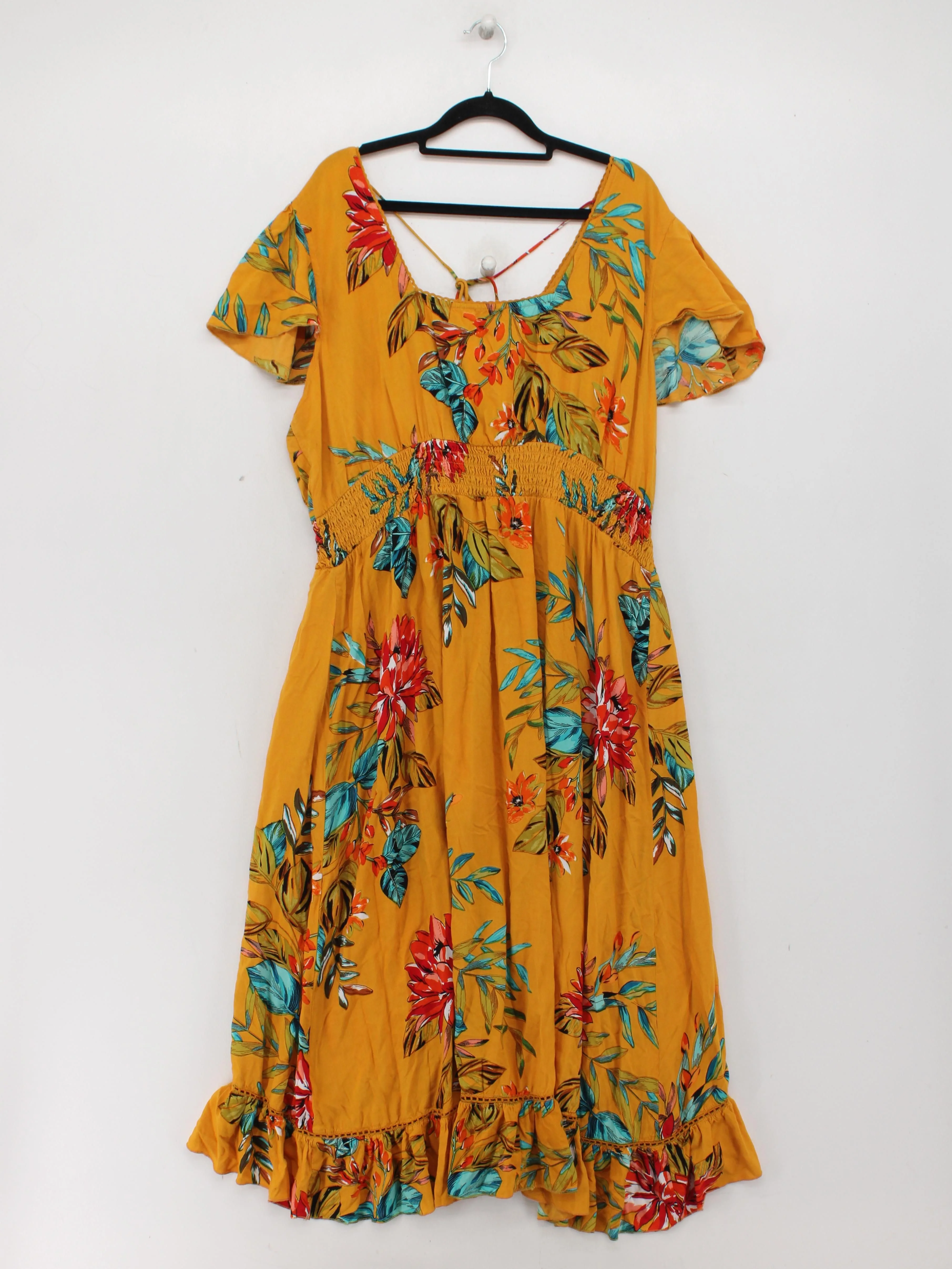 Joe Browns Shirt Midi Dress UK20 in Yellow - Image 2