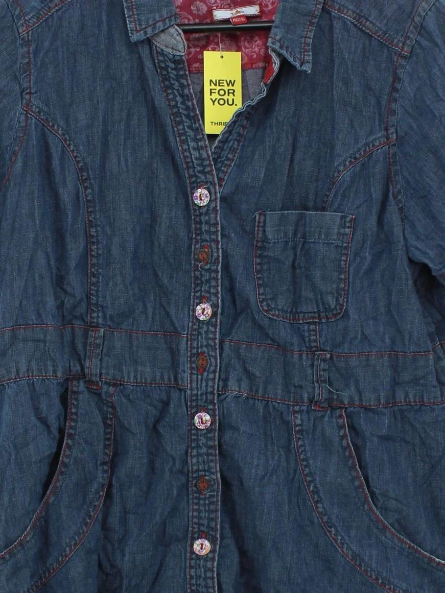 Joe Browns Shirt Mini Dress UK2 in Blue - Image 3