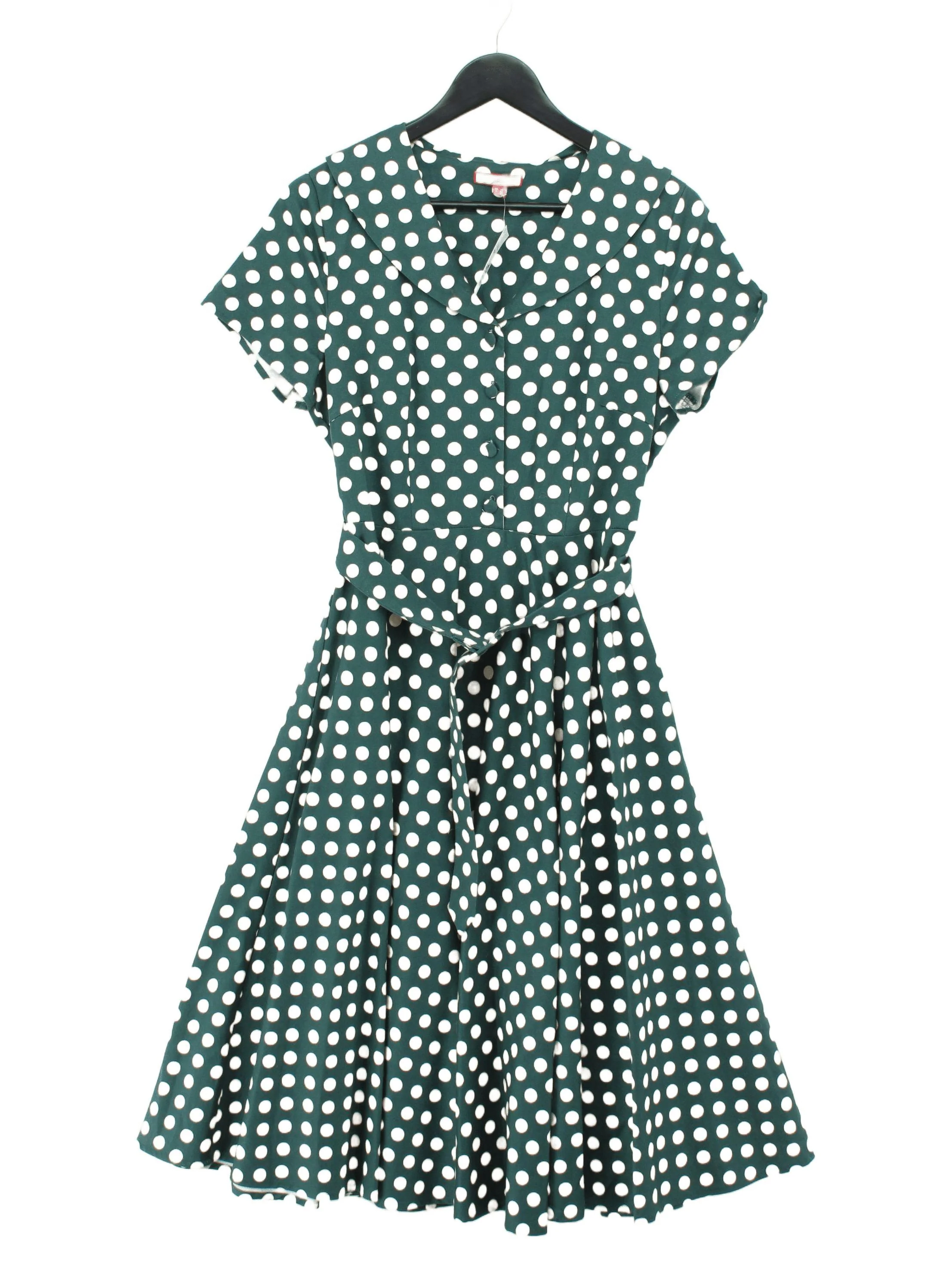 Joe Browns Skater Midi Dress UK12 in Green