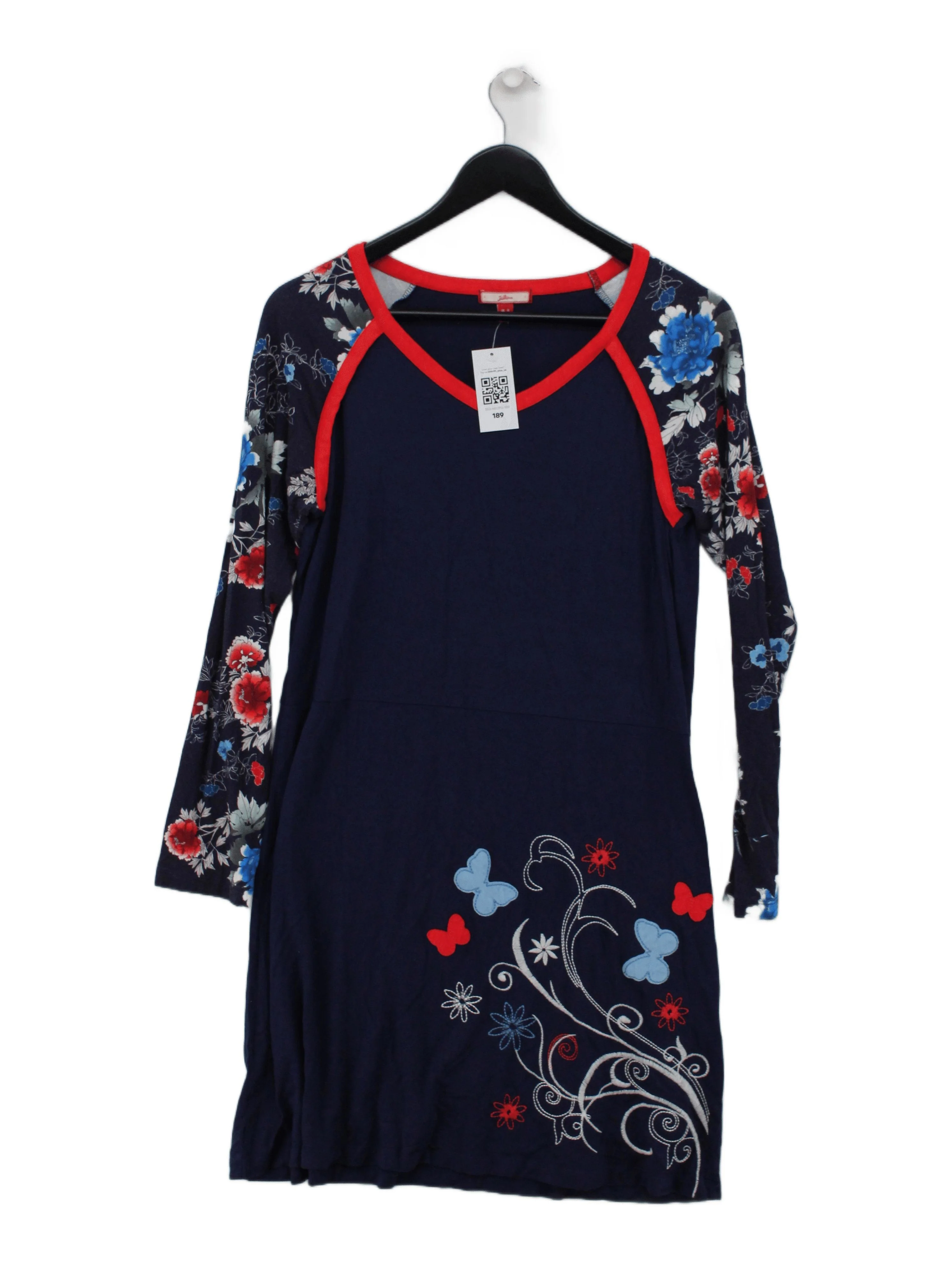 Joe Browns T-Shirt Mini Dress UK14 in Blue