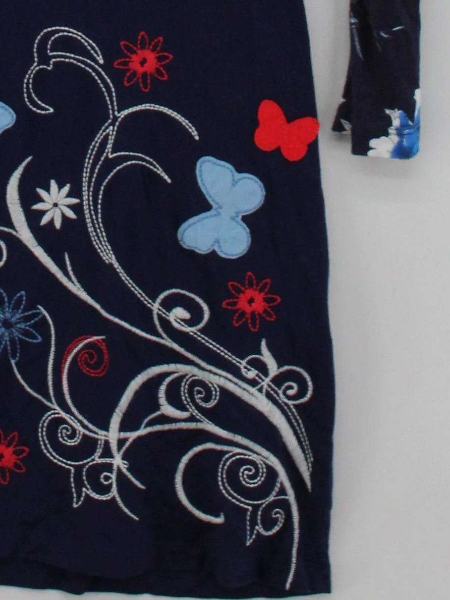 Joe Browns T-Shirt Mini Dress UK14 in Blue - Image 4