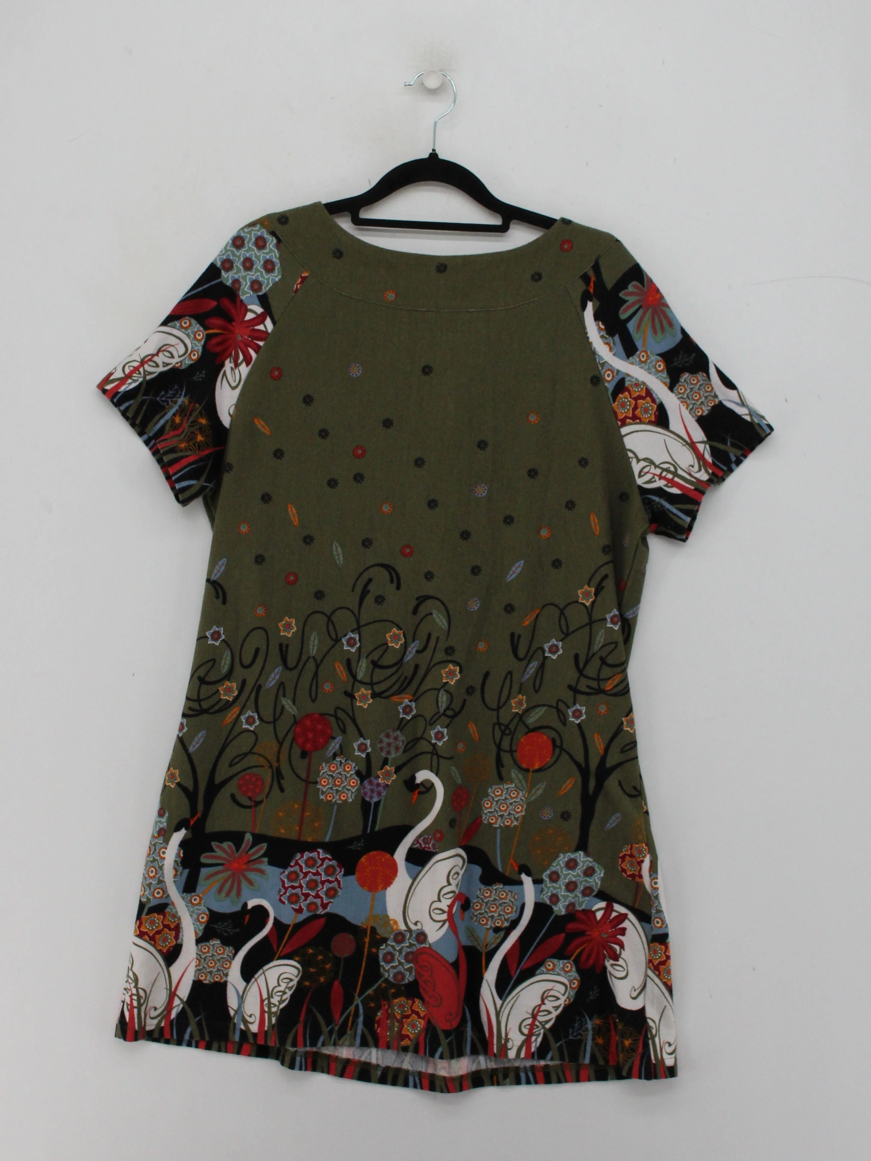 Joe Browns T-Shirt Mini Dress UK16 in Green - Image 2