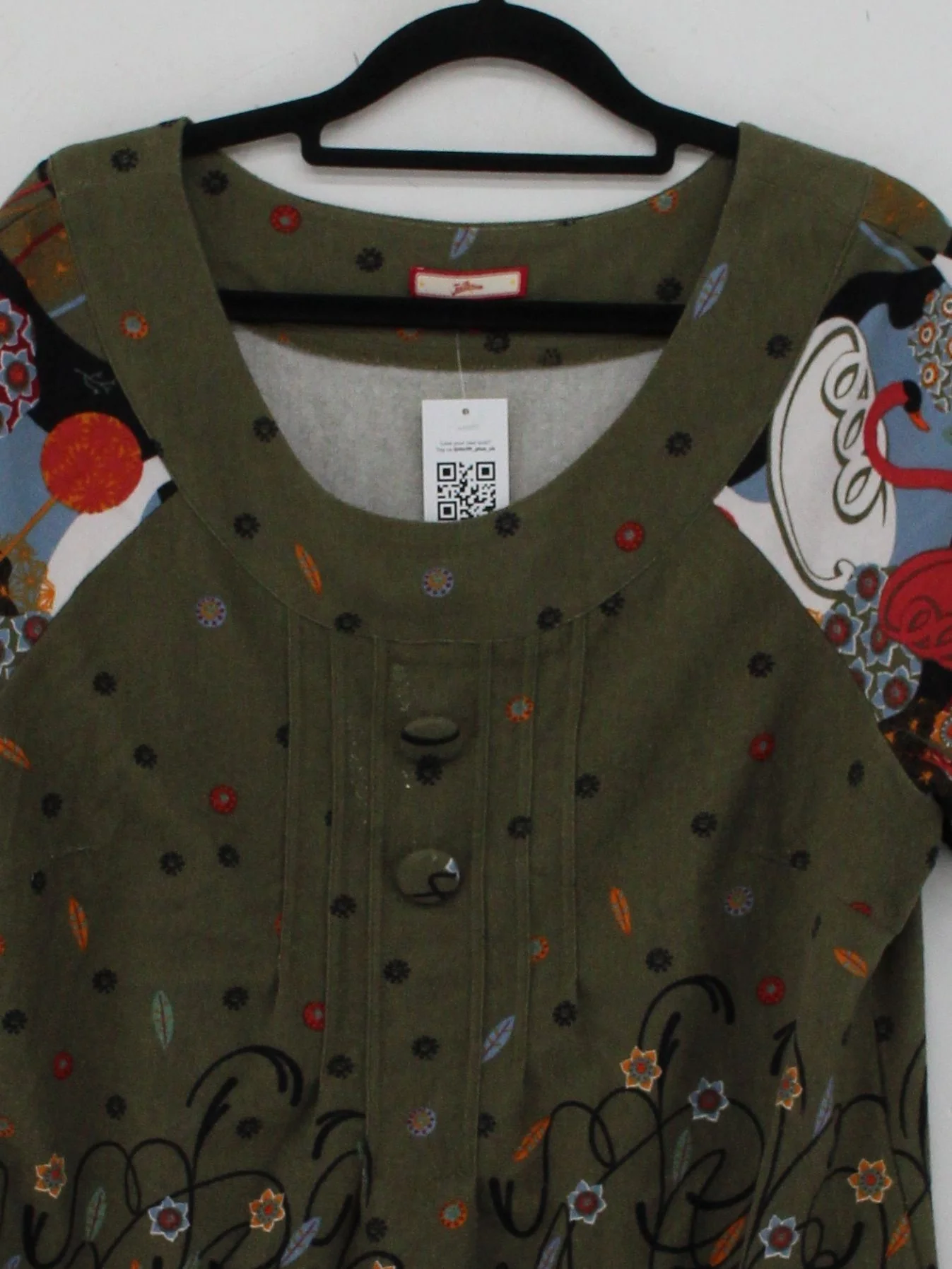Joe Browns T-Shirt Mini Dress UK16 in Green - Image 3