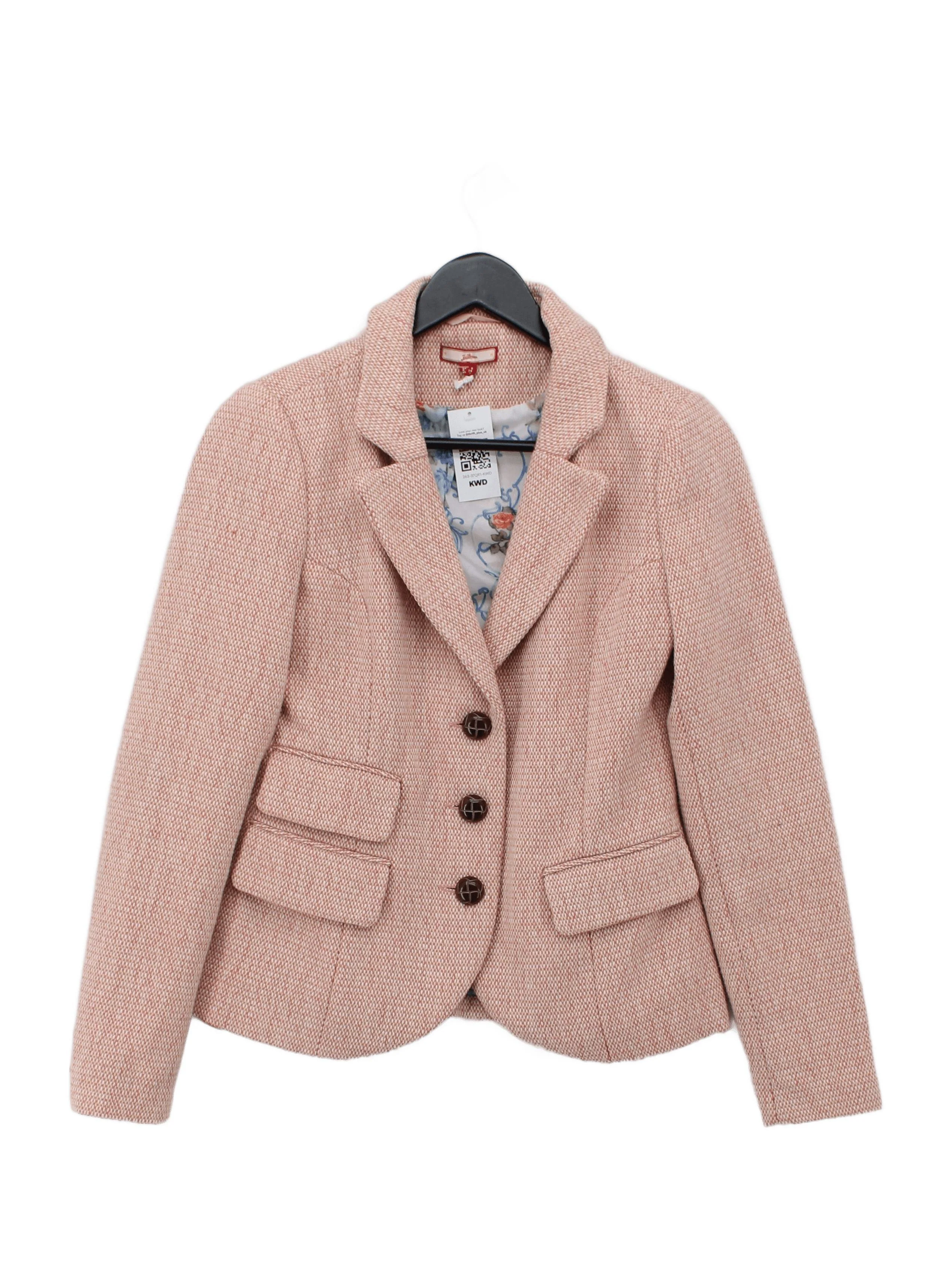 Joe Browns Women's Blazer UK 8 Pink Polyester