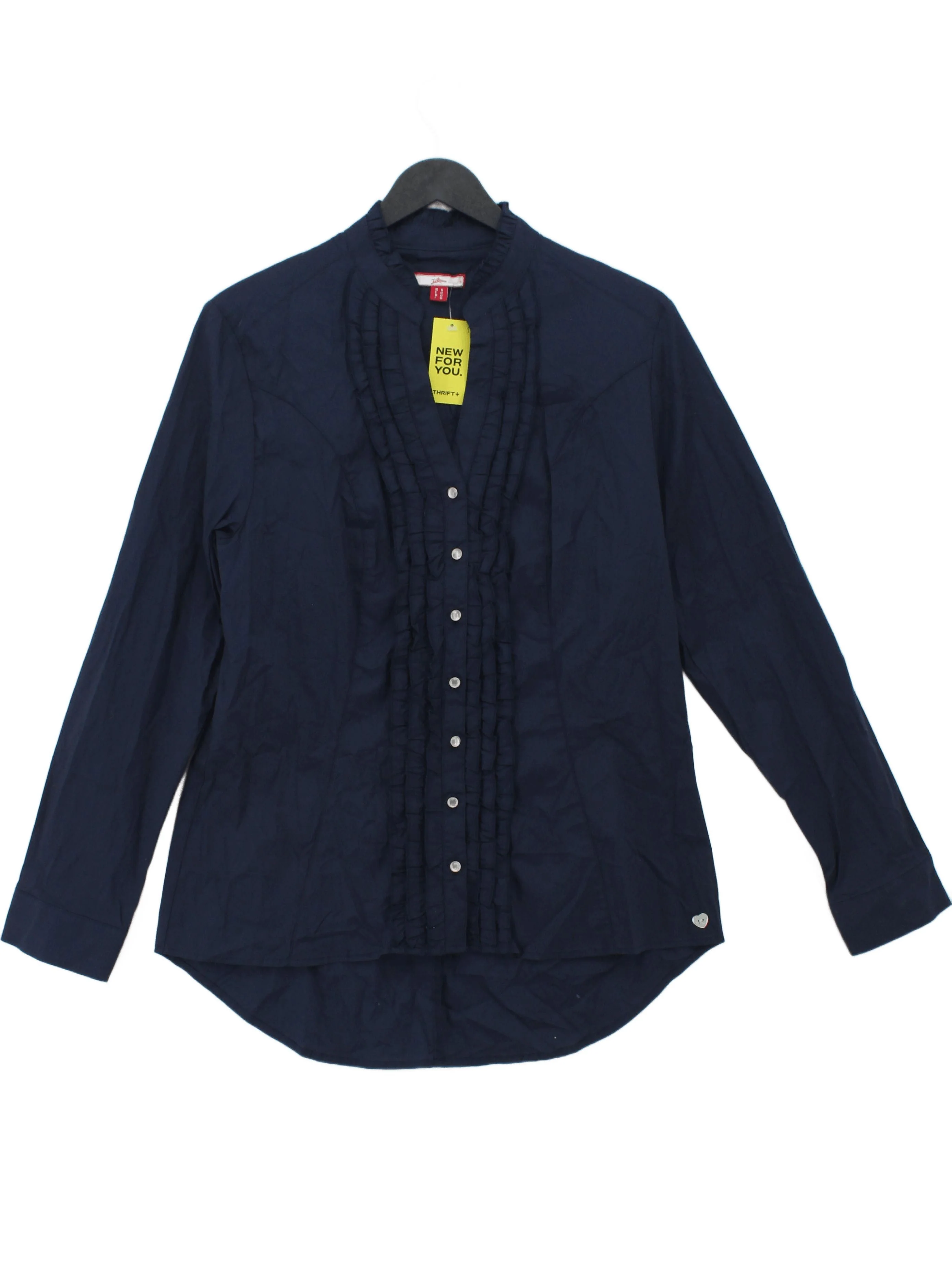 Joe Browns Women's Blouse UK 16 Blue Cotton with Elastane Basic