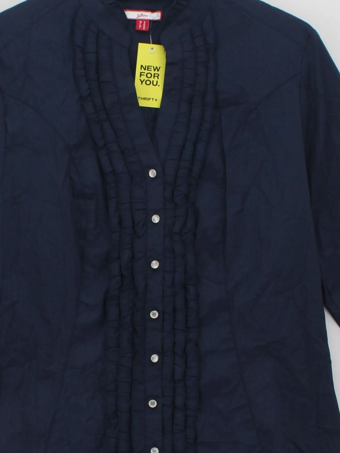 Joe Browns Women's Blouse UK 16 Blue Cotton with Elastane Basic - Image 3