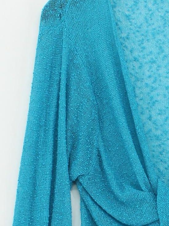 Joe Browns Women's Cardigan L Blue Acrylic with Polyamide V-Neck Cardigan - Image 4