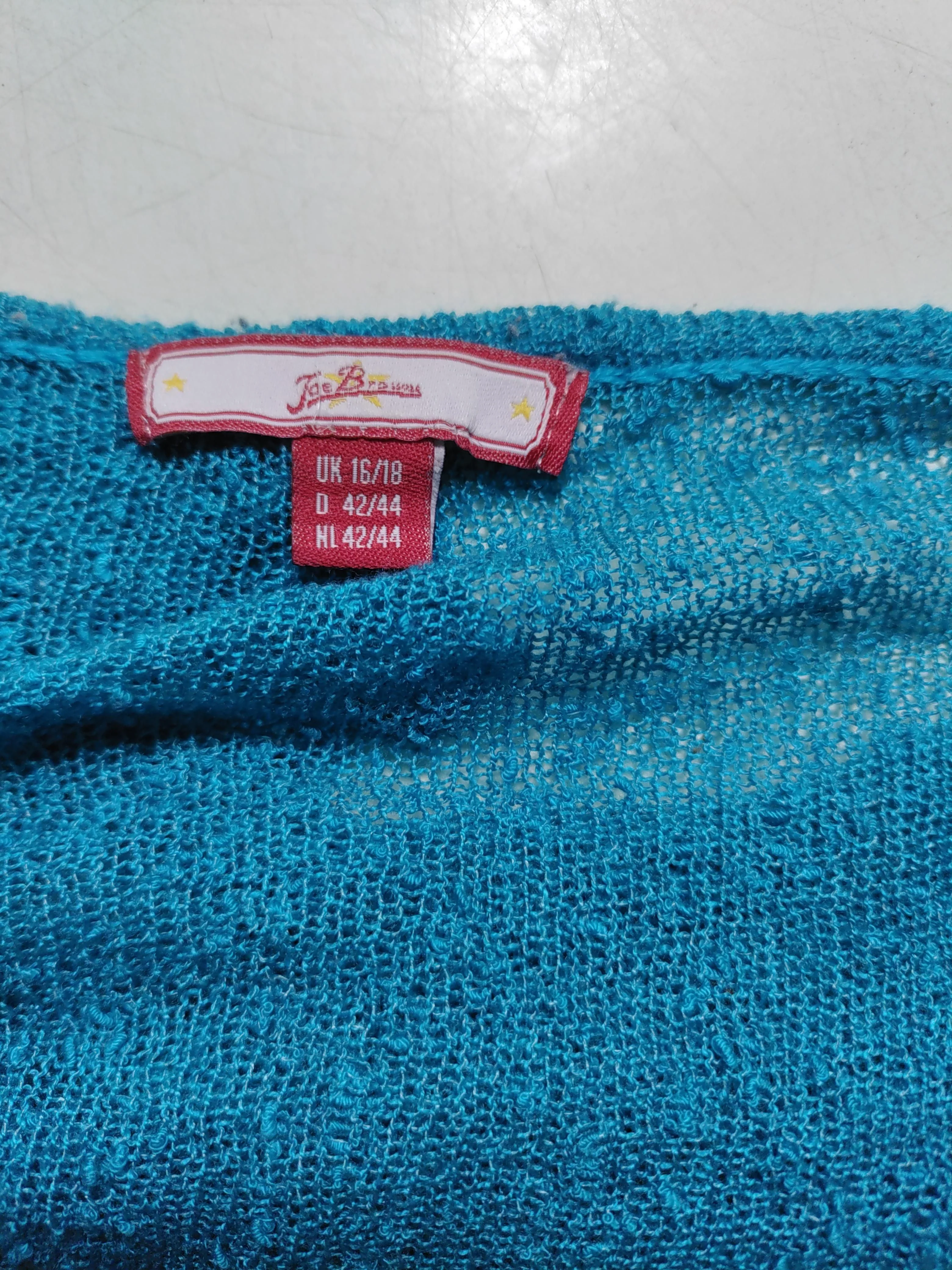 Joe Browns Women's Cardigan L Blue Acrylic with Polyamide V-Neck Cardigan - Image 5