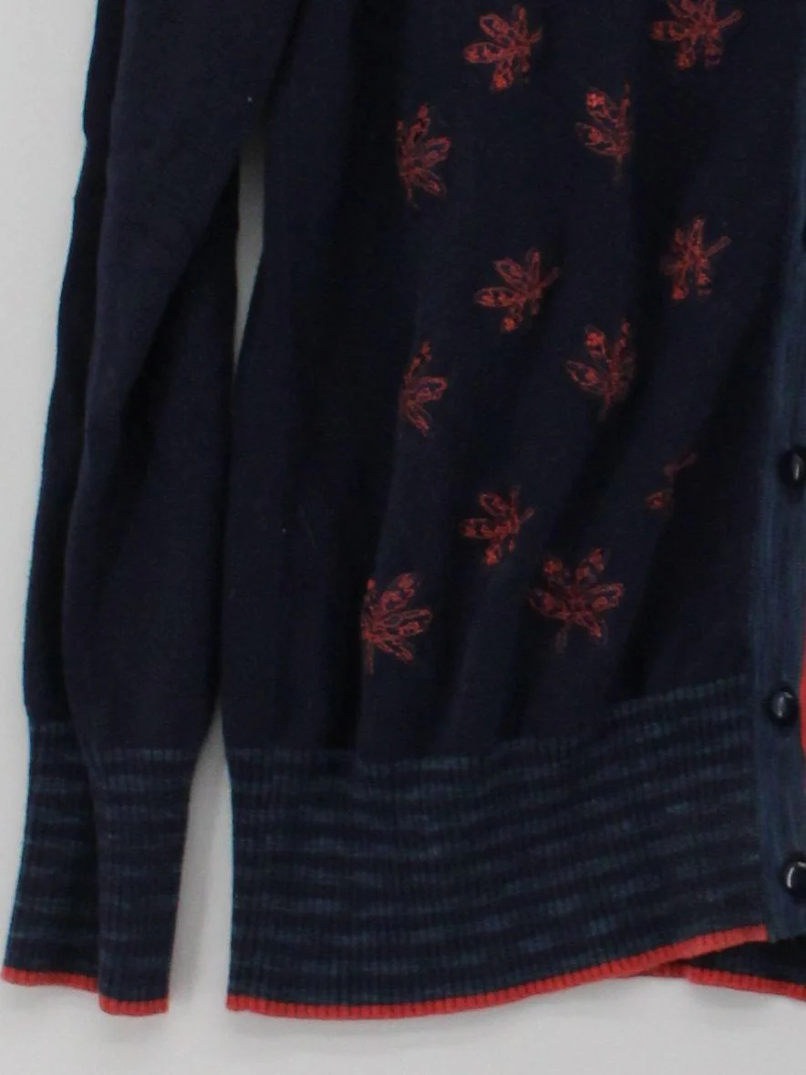 Joe Browns Women's Cardigan UK 12 Blue 100% Cotton Round Neck Cardigan - Image 4