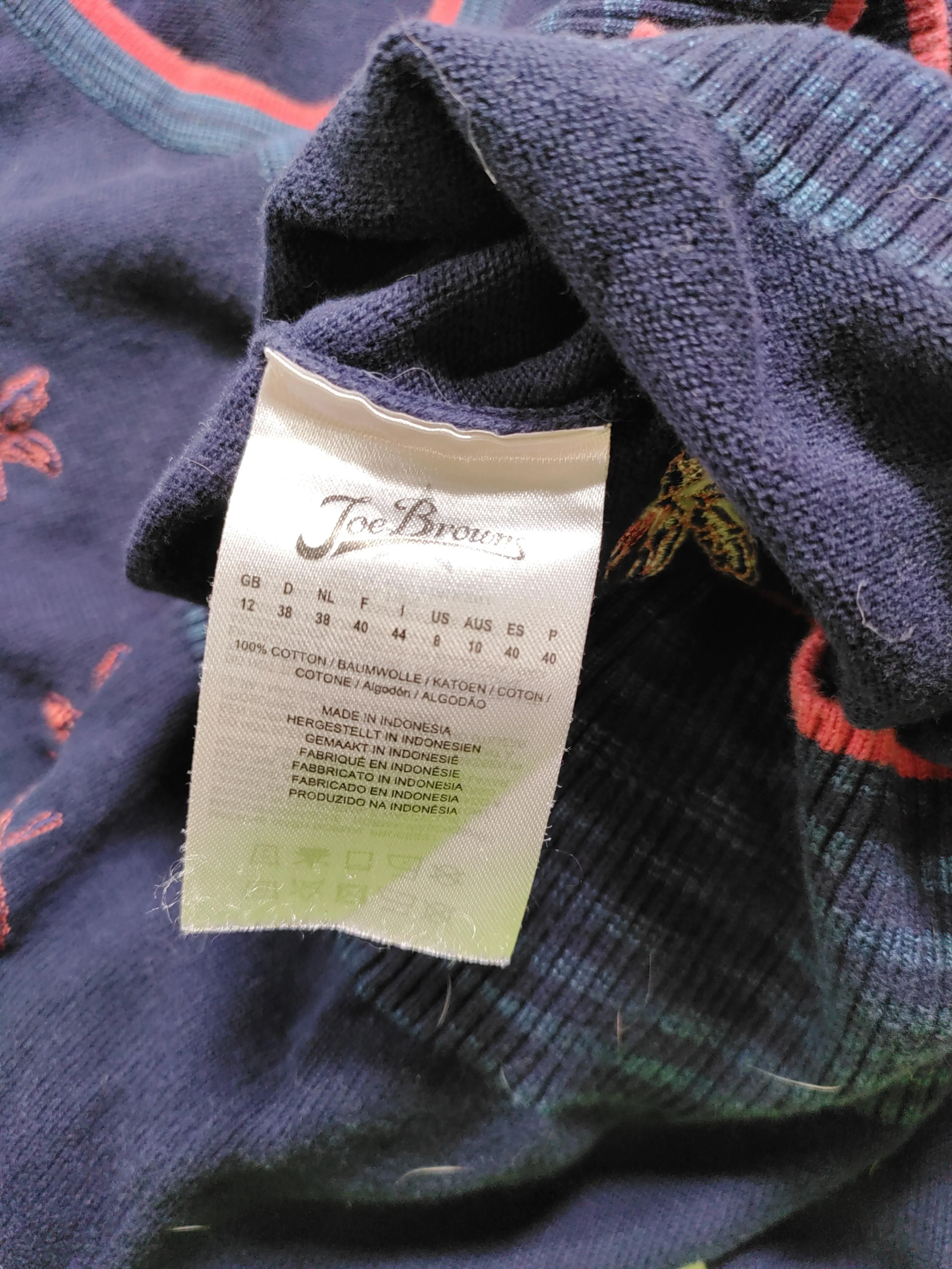 Joe Browns Women's Cardigan UK 12 Blue 100% Cotton Round Neck Cardigan - Image 7
