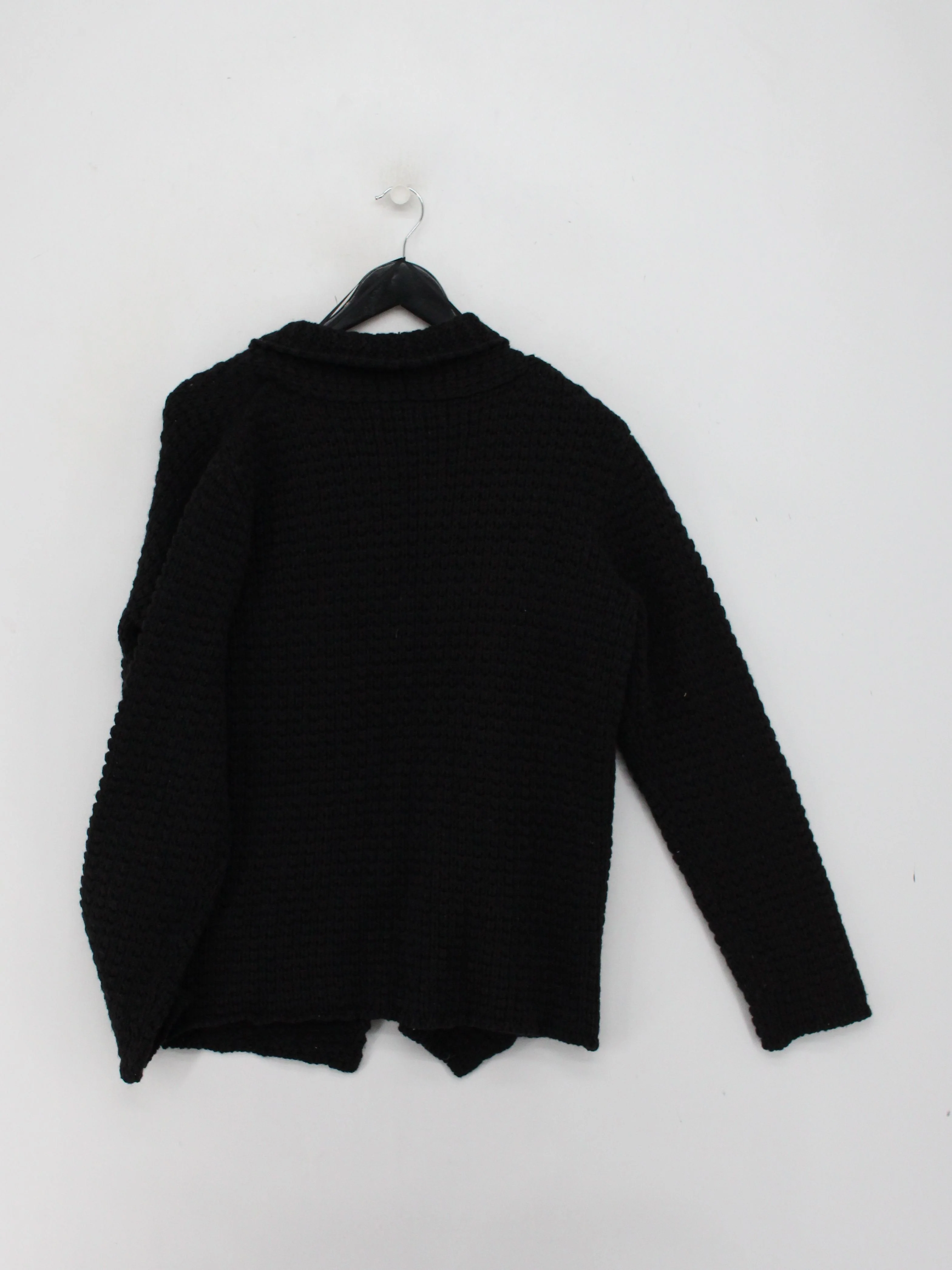 Joe Browns Women's Cardigan UK 14 Black Acrylic with Wool Collared Cardigan - Image 2