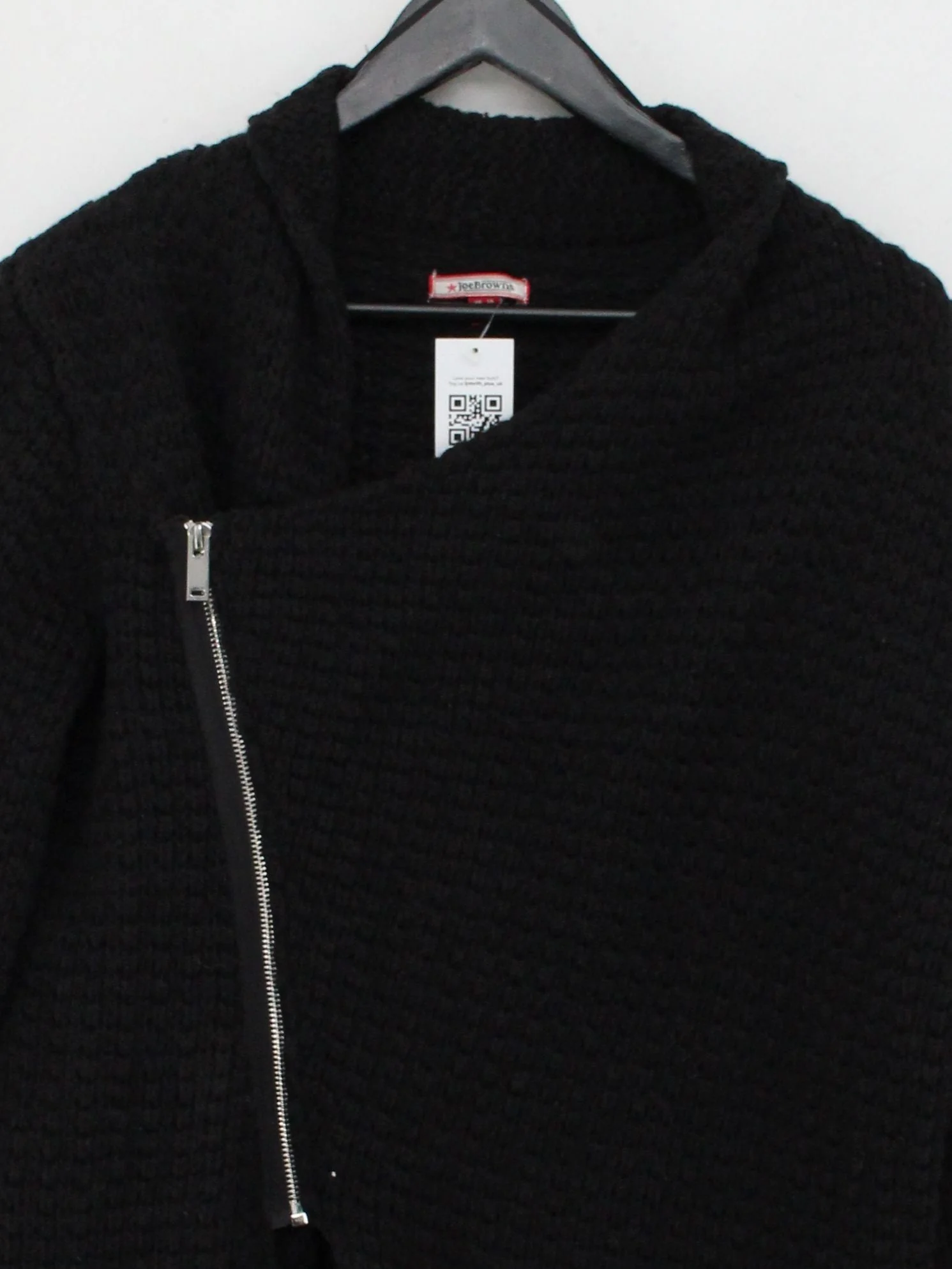 Joe Browns Women's Cardigan UK 14 Black Acrylic with Wool Collared Cardigan - Image 3