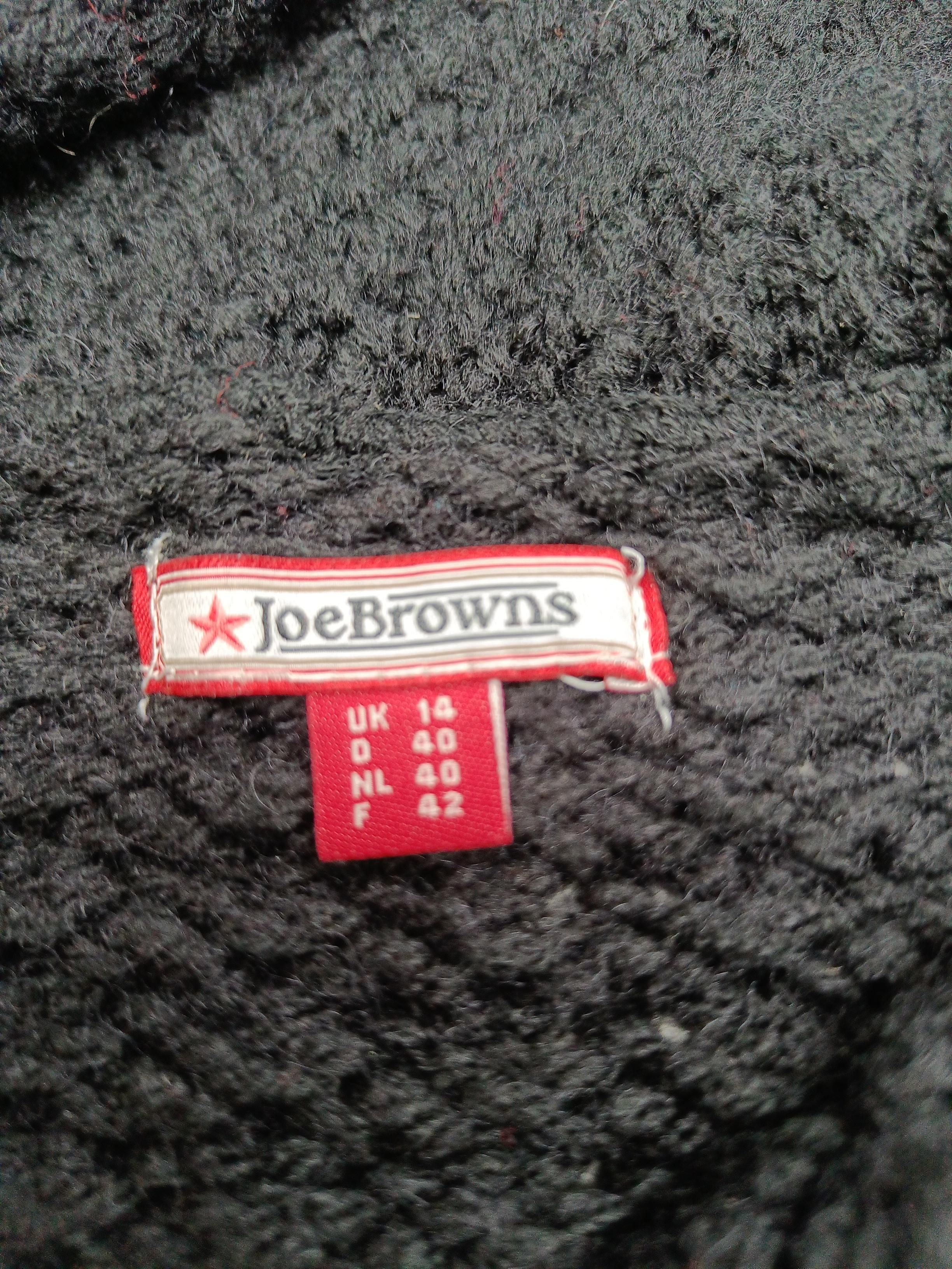 Joe Browns Women's Cardigan UK 14 Black Acrylic with Wool Collared Cardigan - Image 5