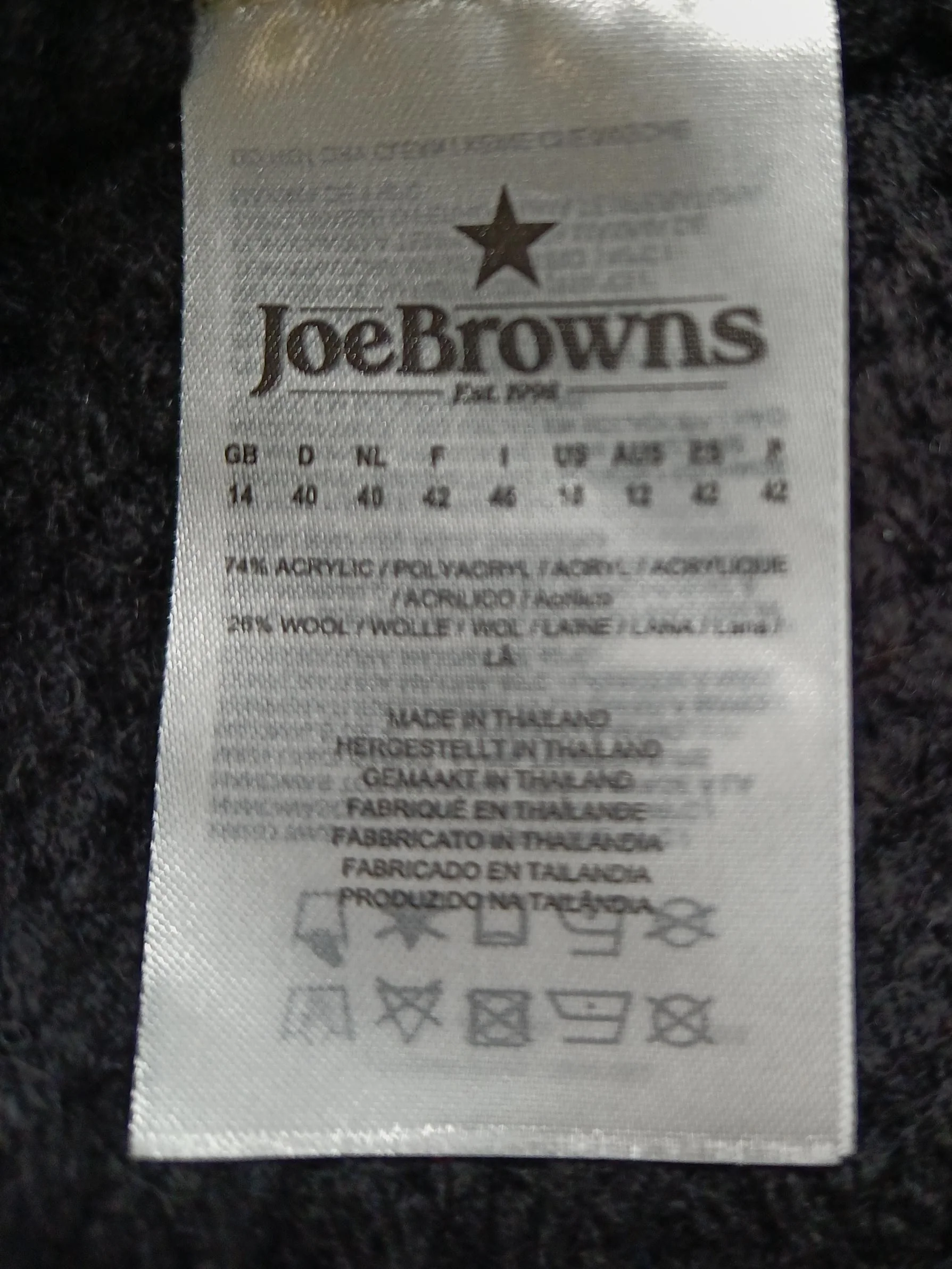 Joe Browns Women's Cardigan UK 14 Black Acrylic with Wool Collared Cardigan - Image 6