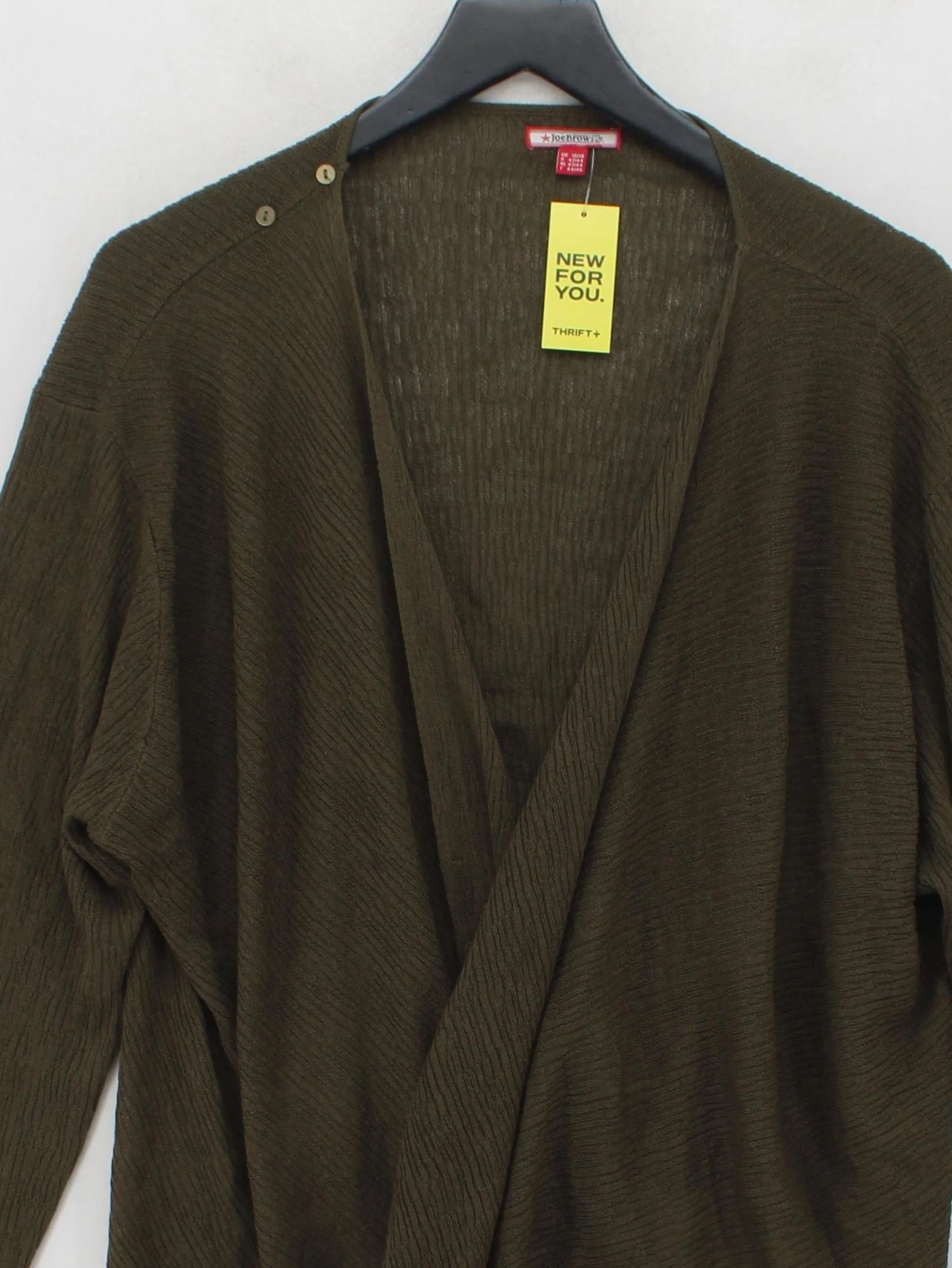 Joe Browns Women's Cardigan UK 16 Green Acrylic - Image 3