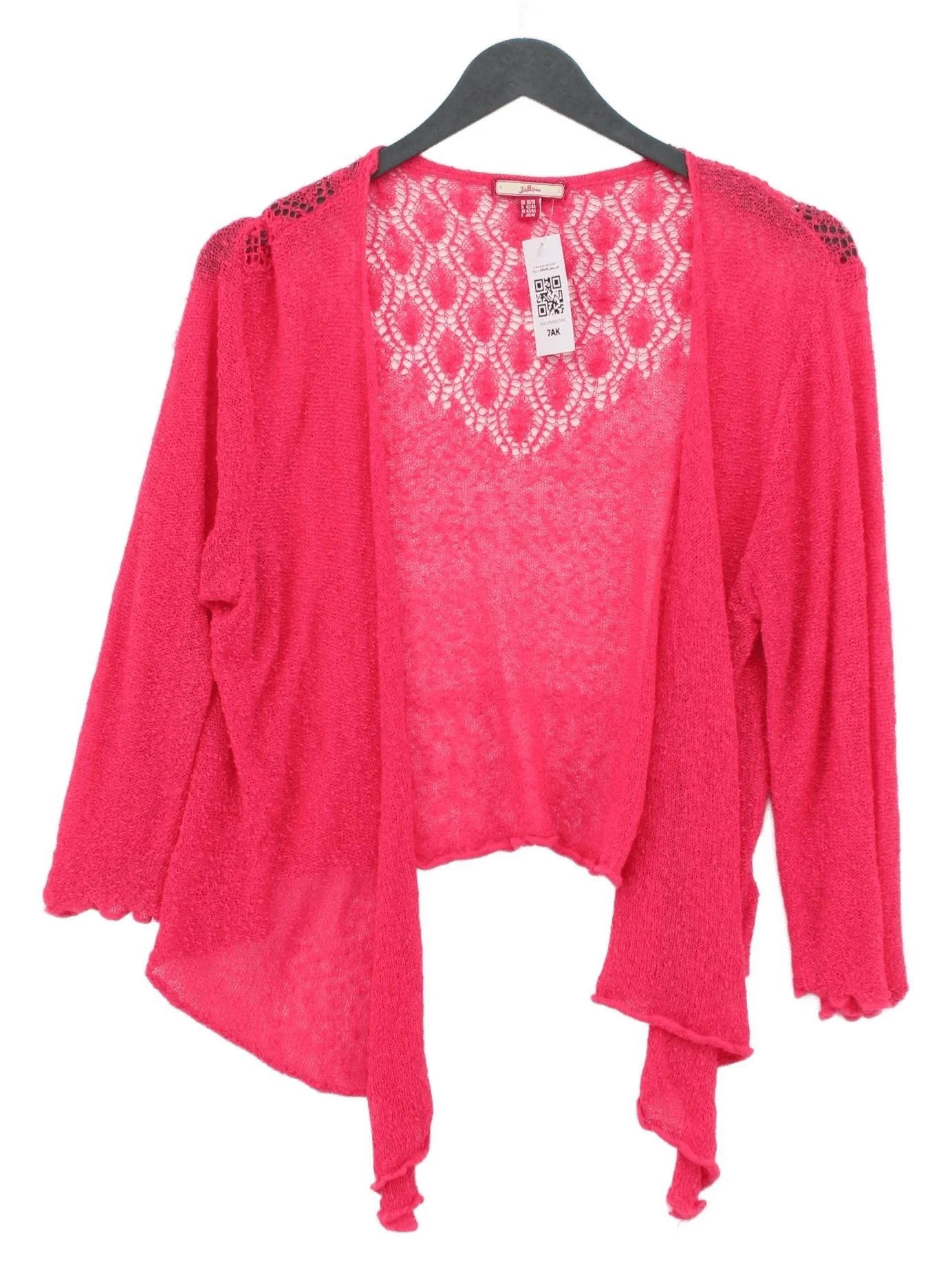 Joe Browns Women's Cardigan UK 16 Pink 100% Other V-Neck Cardigan