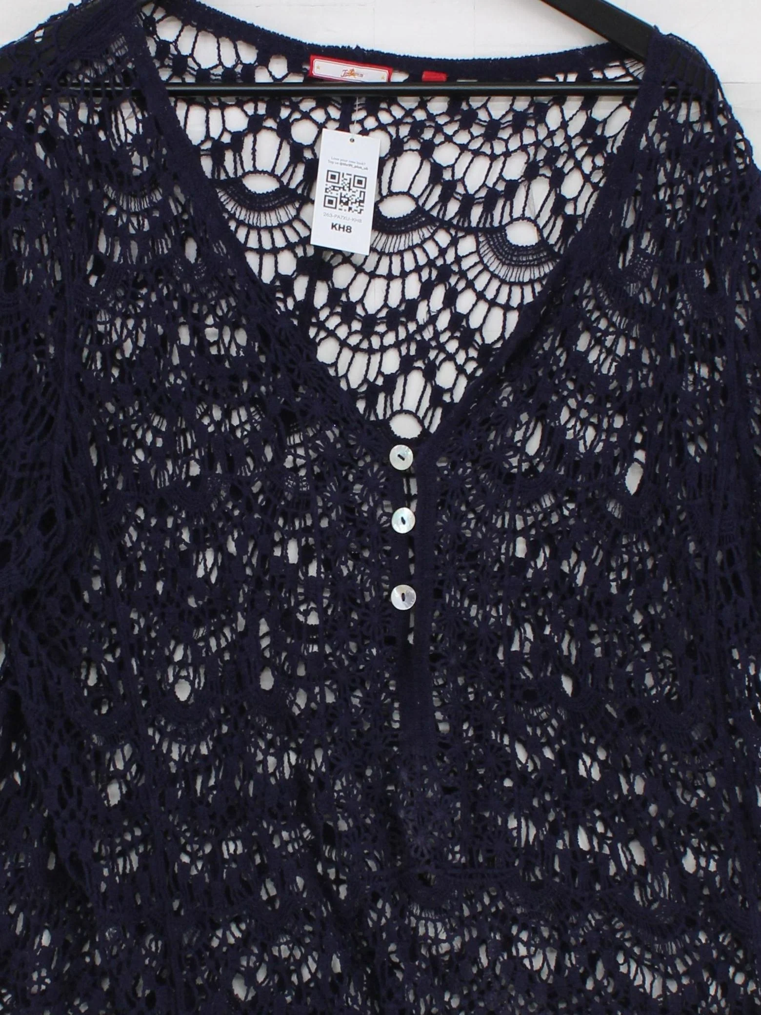 Joe Browns Women's Cardigan UK 24 Blue 100% Other V-Neck Cardigan - Image 3