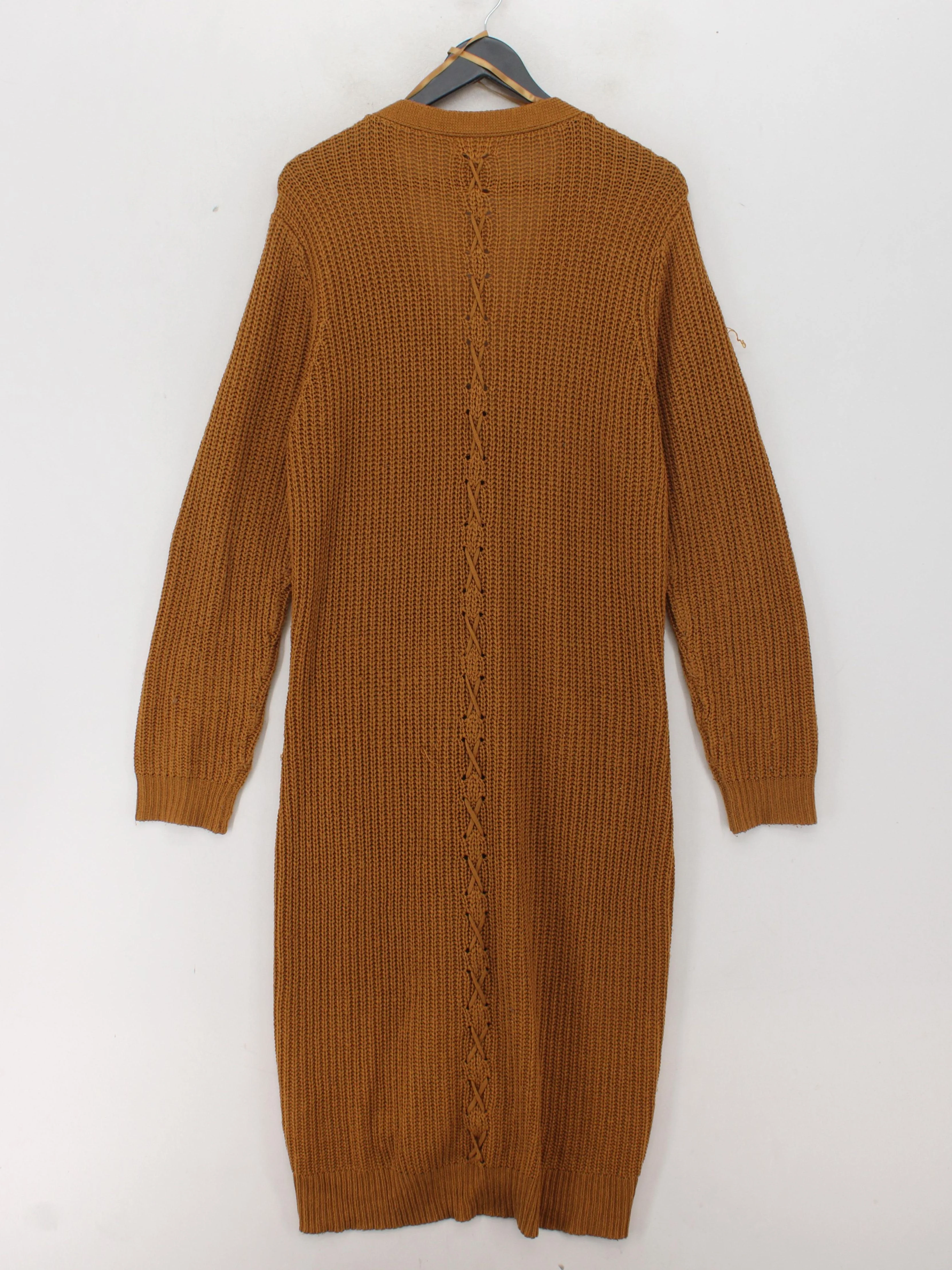Joe Browns Women's Cardigan XL Tan 100% Acrylic V-Neck Cardigan - Image 2