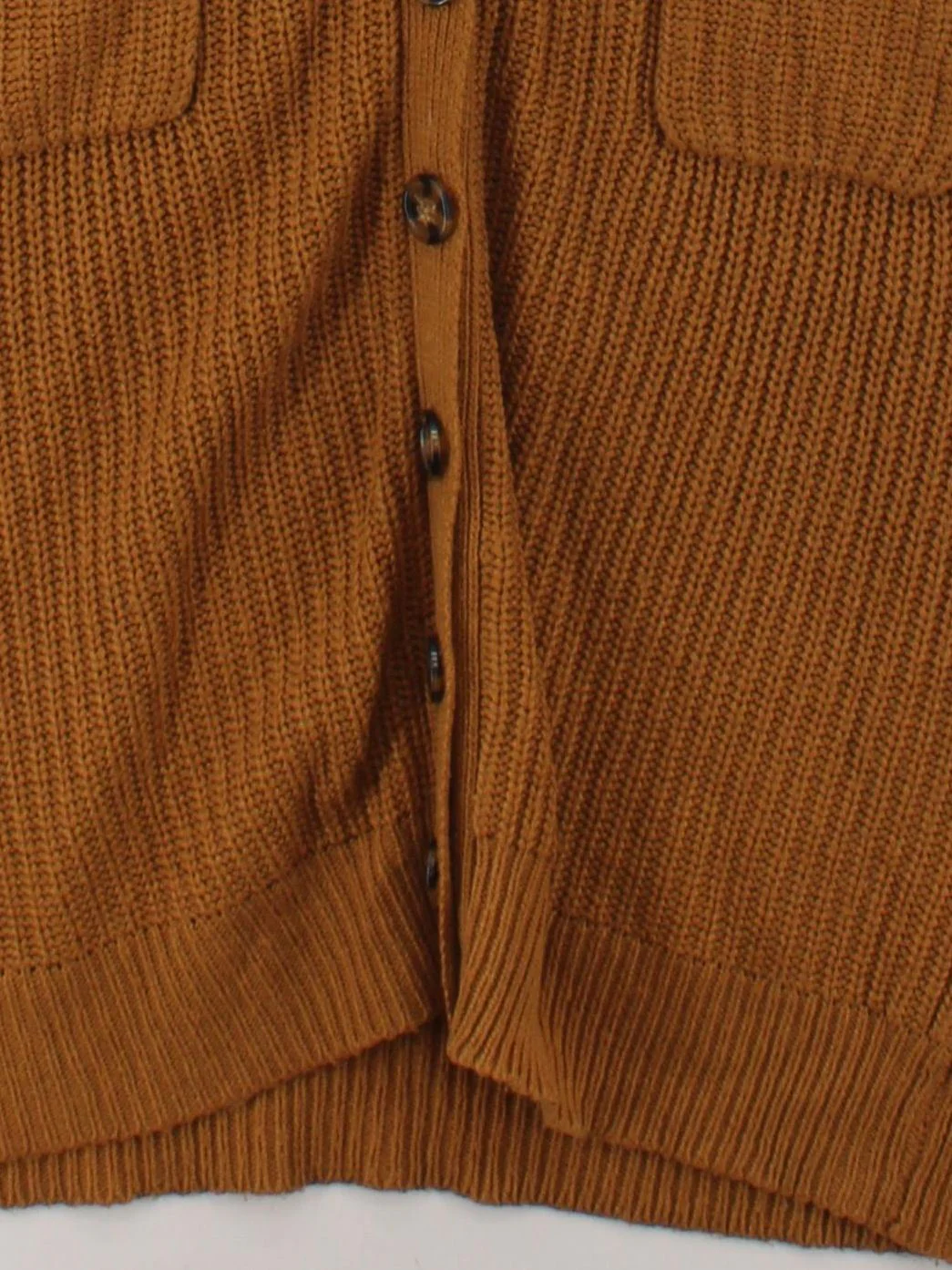 Joe Browns Women's Cardigan XL Tan 100% Acrylic V-Neck Cardigan - Image 4