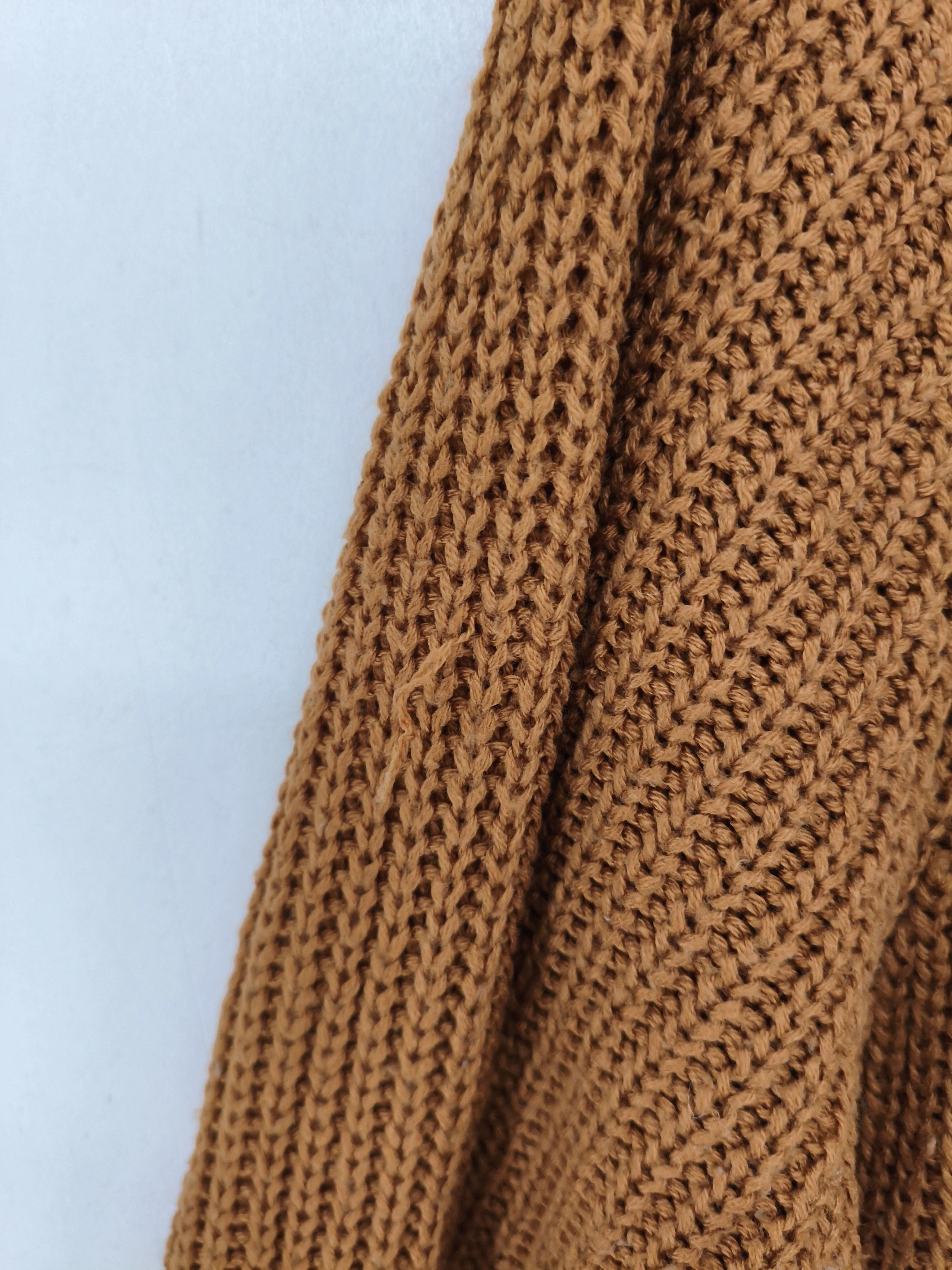 Joe Browns Women's Cardigan XL Tan 100% Acrylic V-Neck Cardigan - Image 5