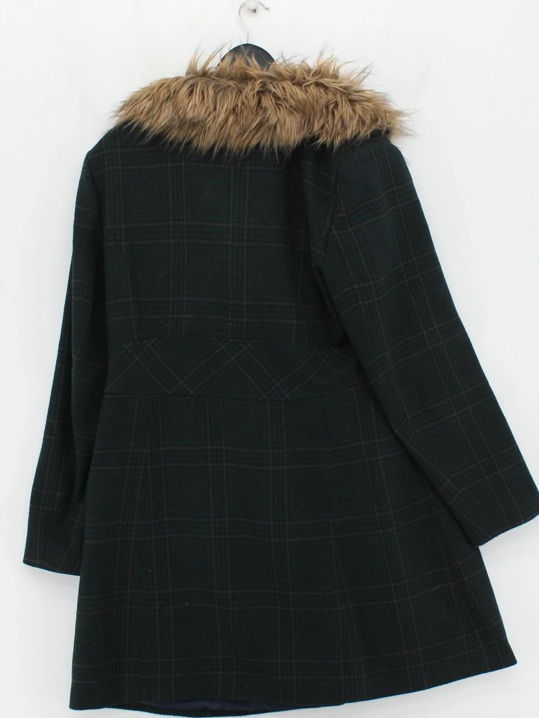 Joe Browns Women's Coat UK 18 Green Polyester with Acrylic, Wool Overcoat - Image 2