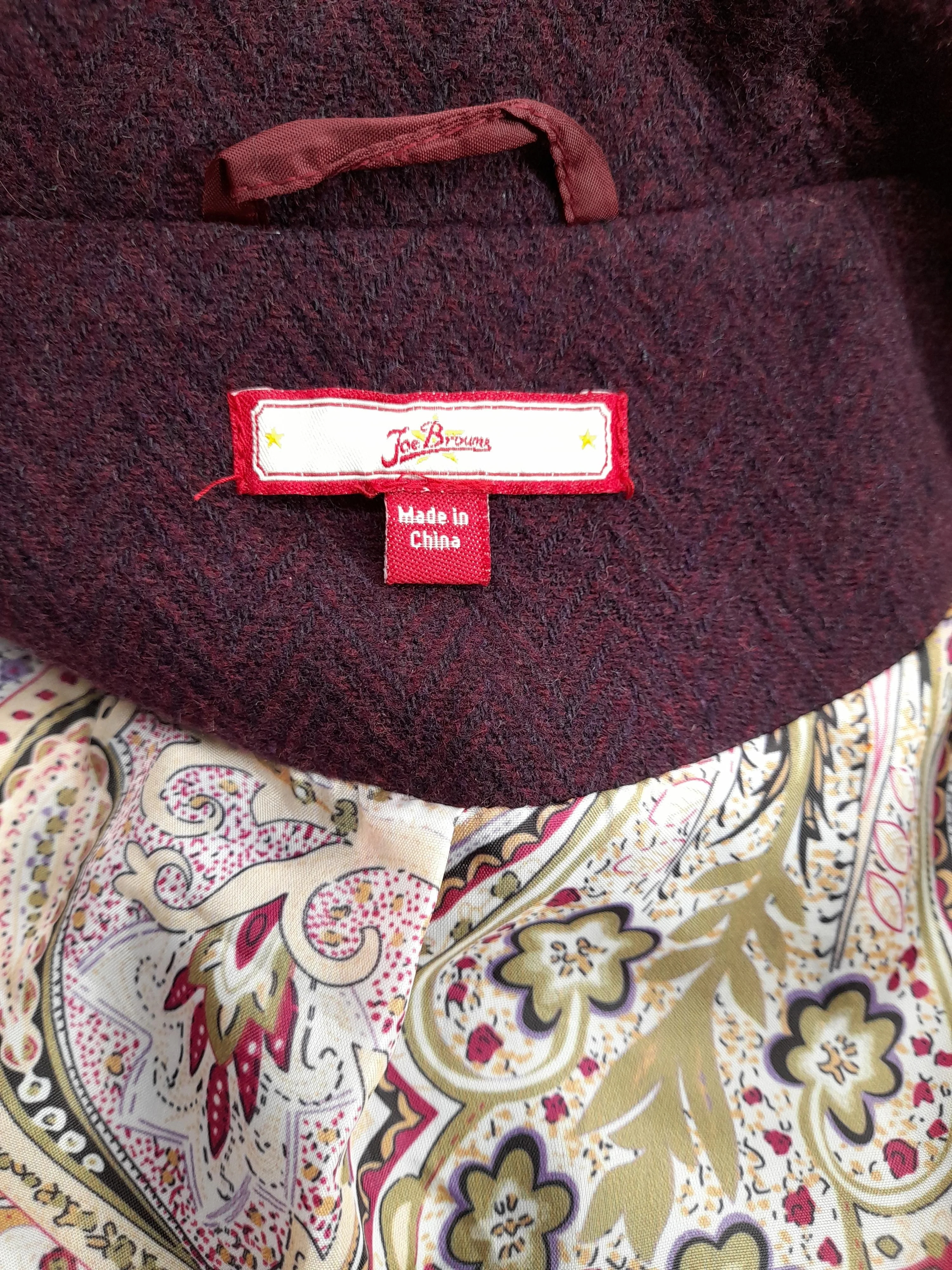 Joe Browns Women's Coat UK 22 Red Polyester with Acrylic, Wool Overcoat - Image 5