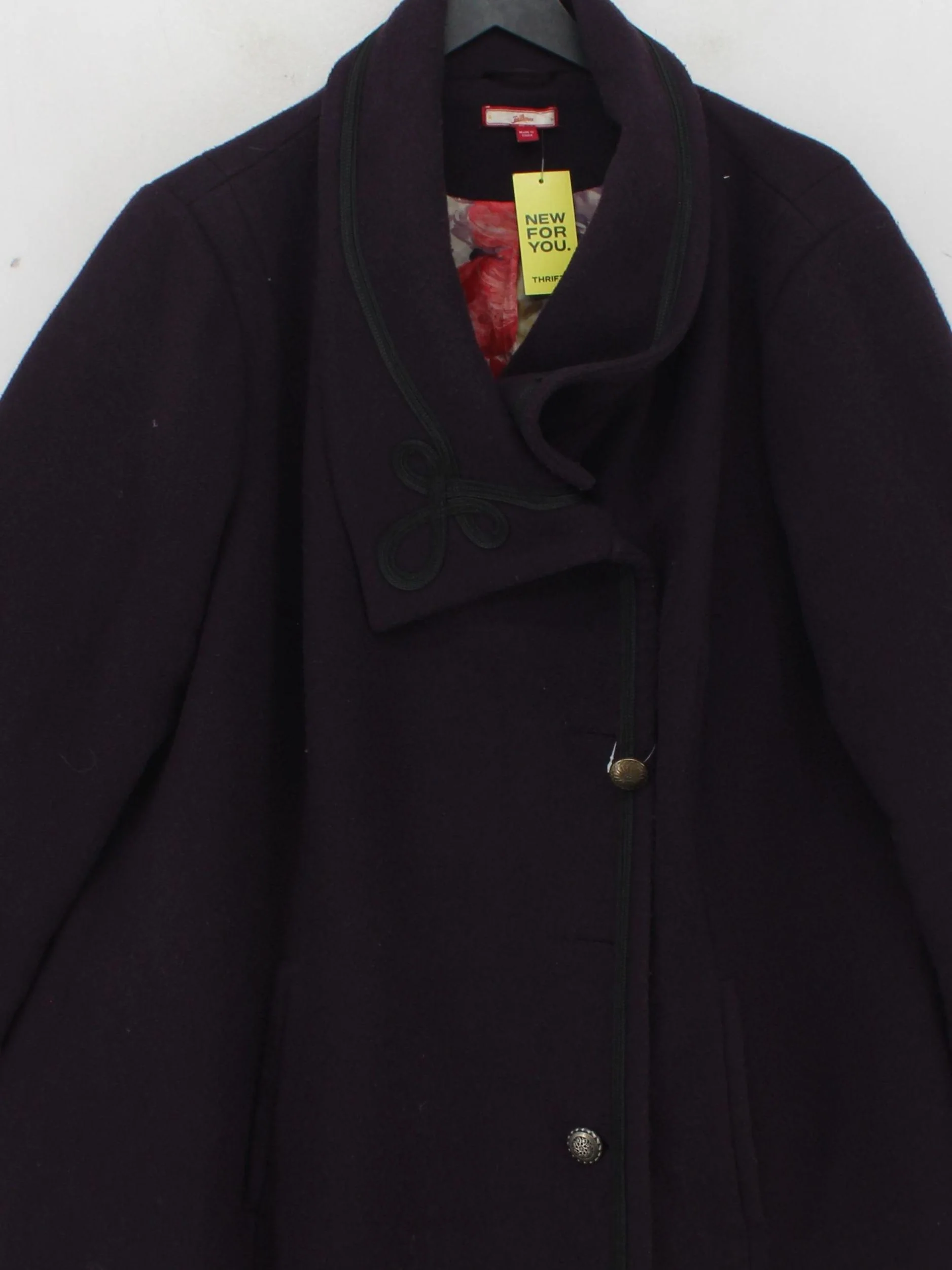 Joe Browns Women's Coat UK 24 Purple Wool - Image 3