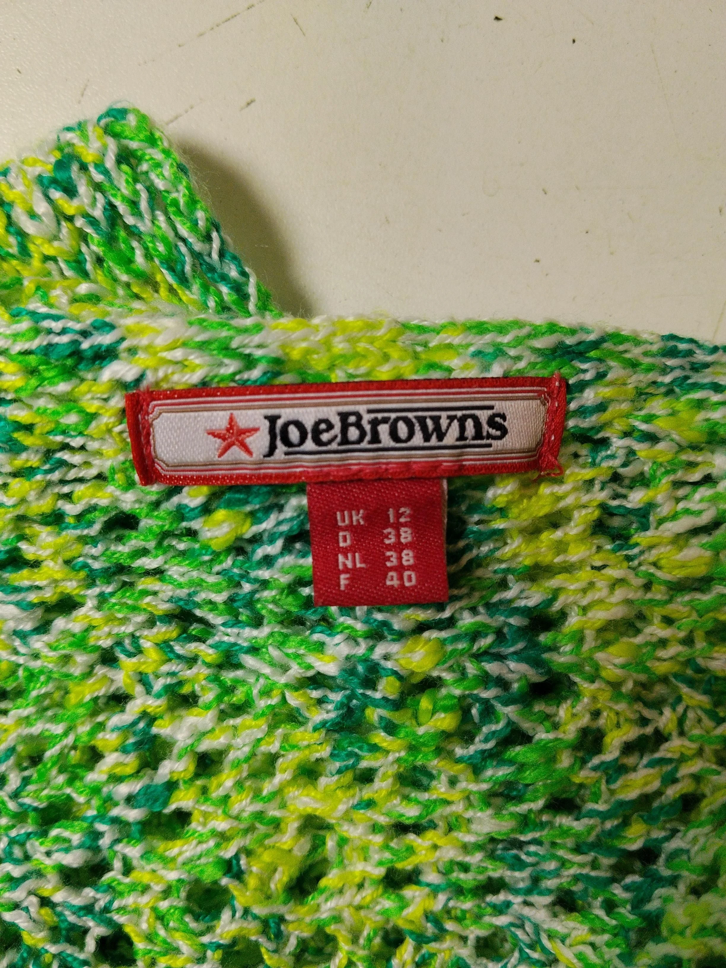 Joe Browns Women's Jumper UK 12 Multi 100% Acrylic V-Neck Pullover - Image 5
