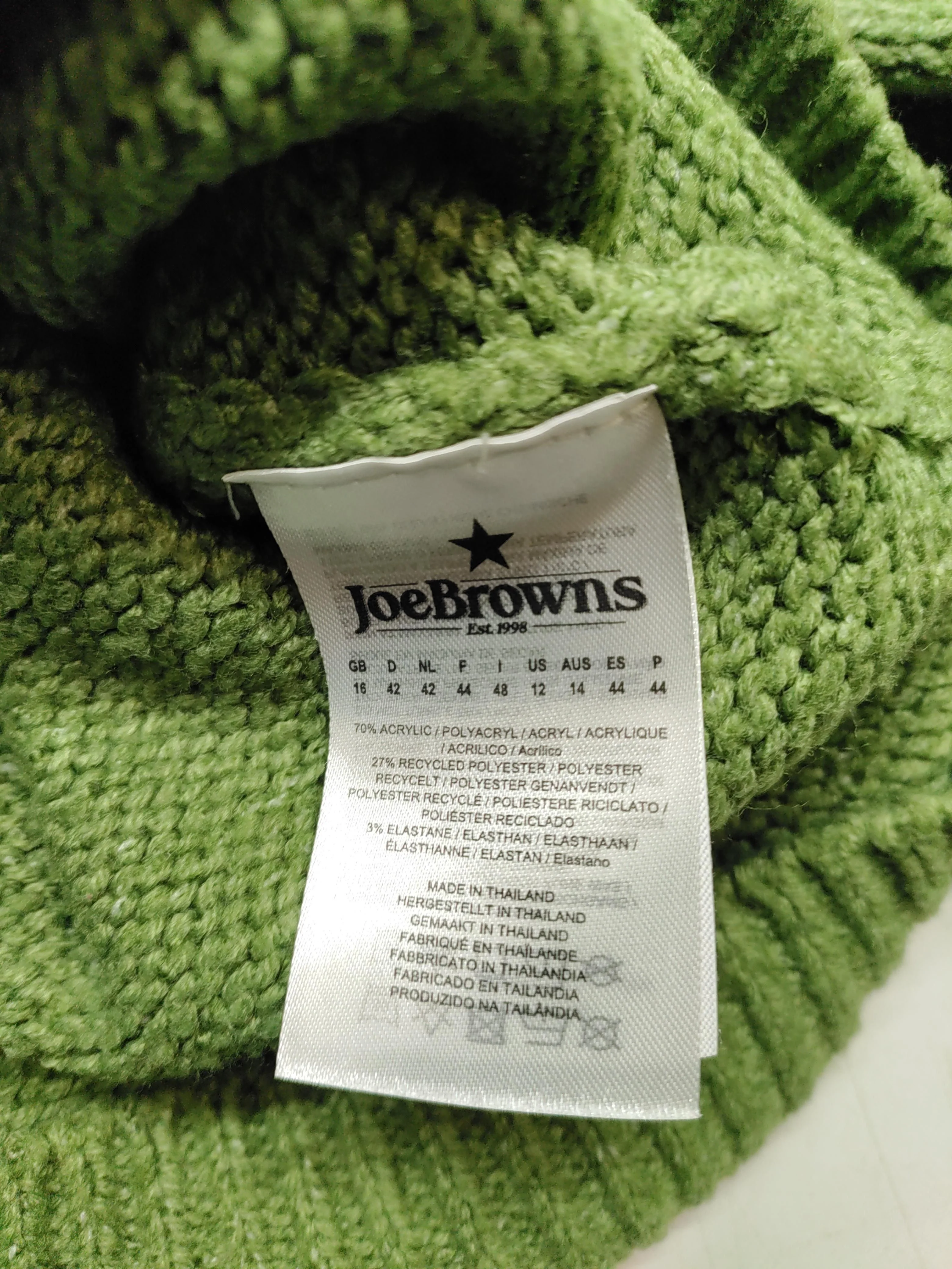 Joe Browns Women's Jumper UK 16 Green Acrylic with Polyester, Elastane Pullover - Image 6