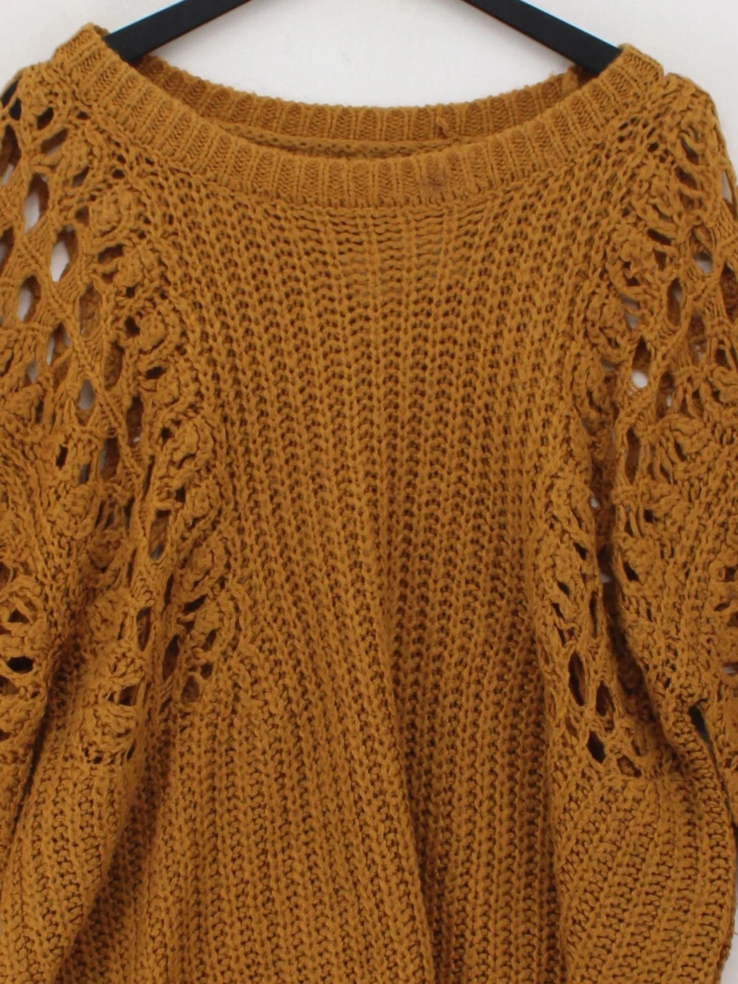 Joe Browns Women's Jumper UK 16 Tan Acrylic with Polyamide Round Neck Pullover - Image 3