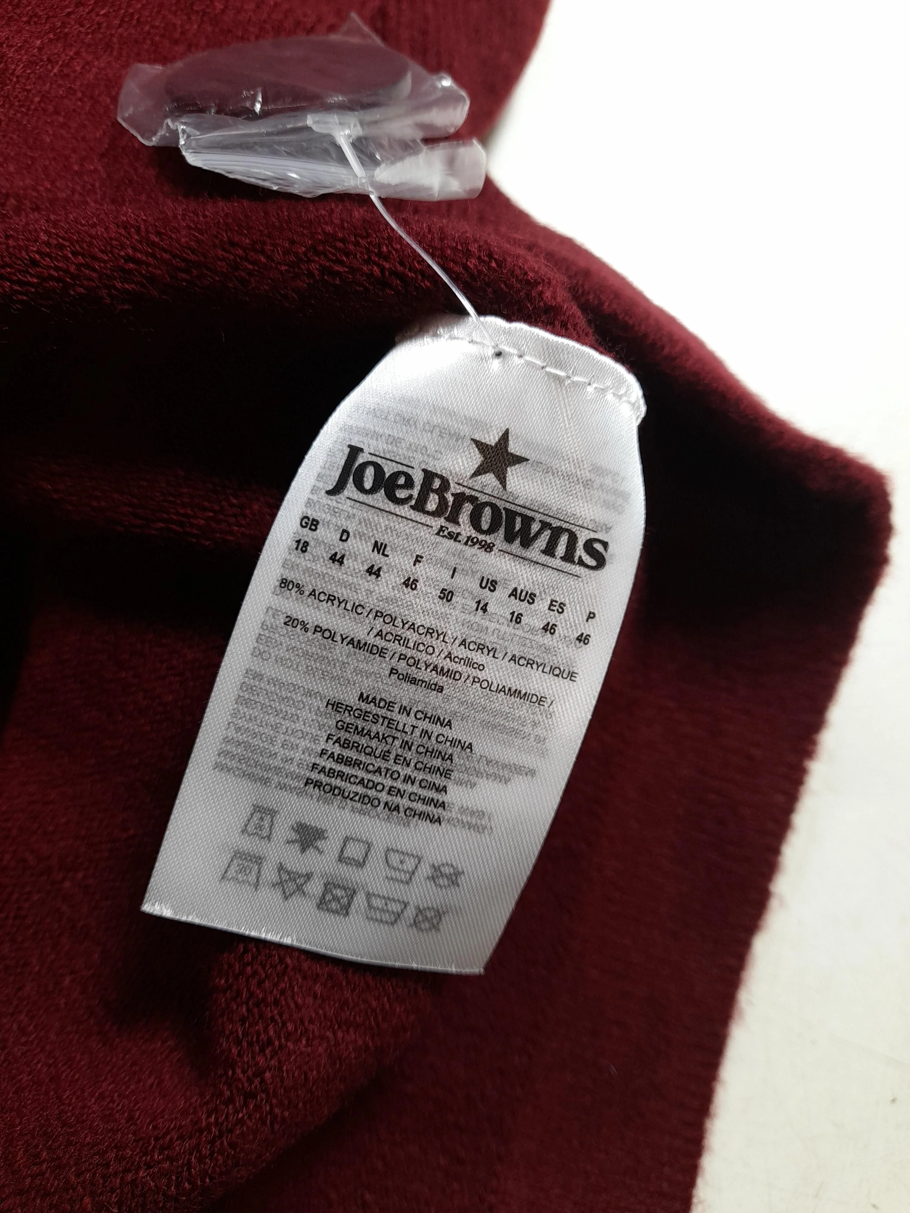 Joe Browns Women's Jumper UK 18 Red Acrylic with Polyamide Pullover - Image 6