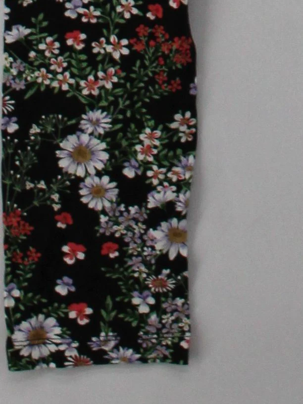 Joe Browns Women's Leggings UK 12 Black Floral Viscose with Elastane Full length - Image 4