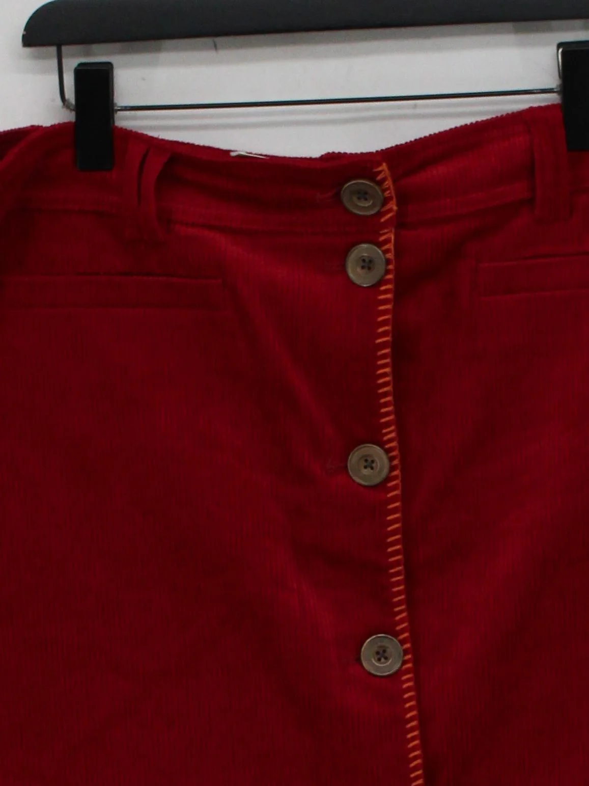 Joe Browns Women's Mini Skirt UK 18 Red 100% Cotton Short Mini - Image 3