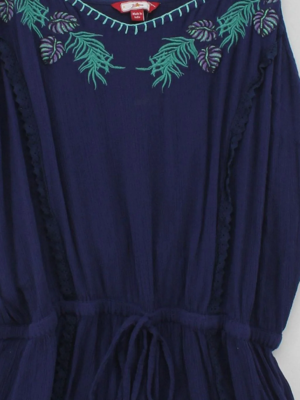 Joe Browns Women's Playsuit UK 20 Blue Viscose with Cotton Playsuit - Image 3