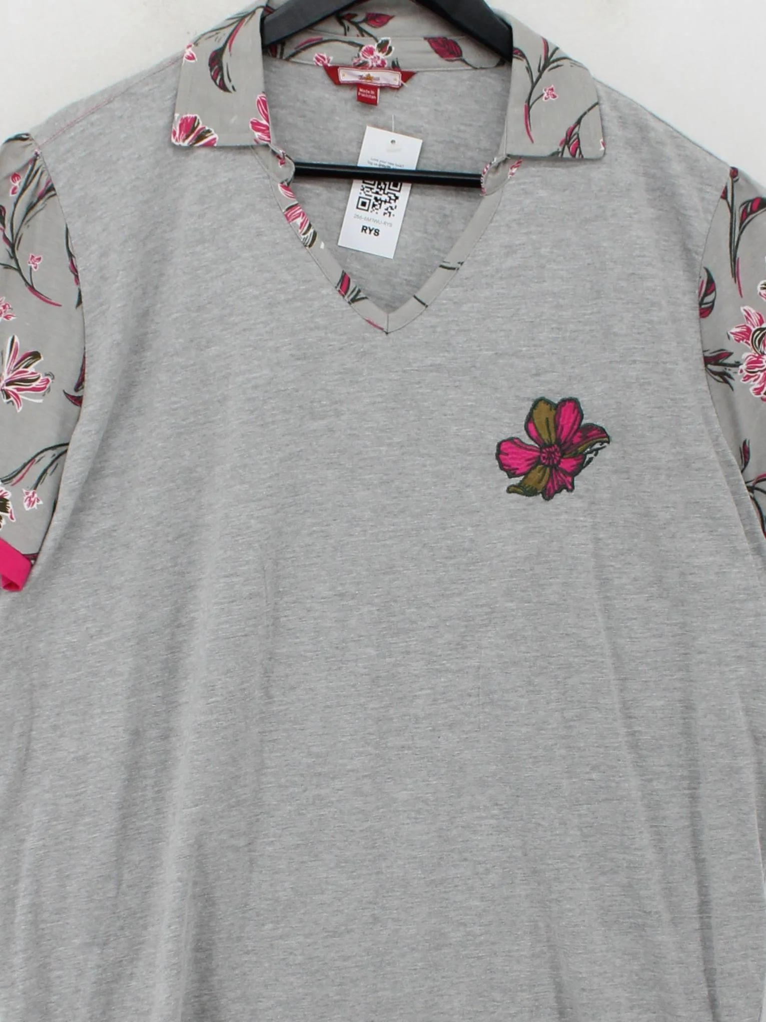 Joe Browns Women's Polo UK 22 Grey Cotton with Polyester Basic - Image 3