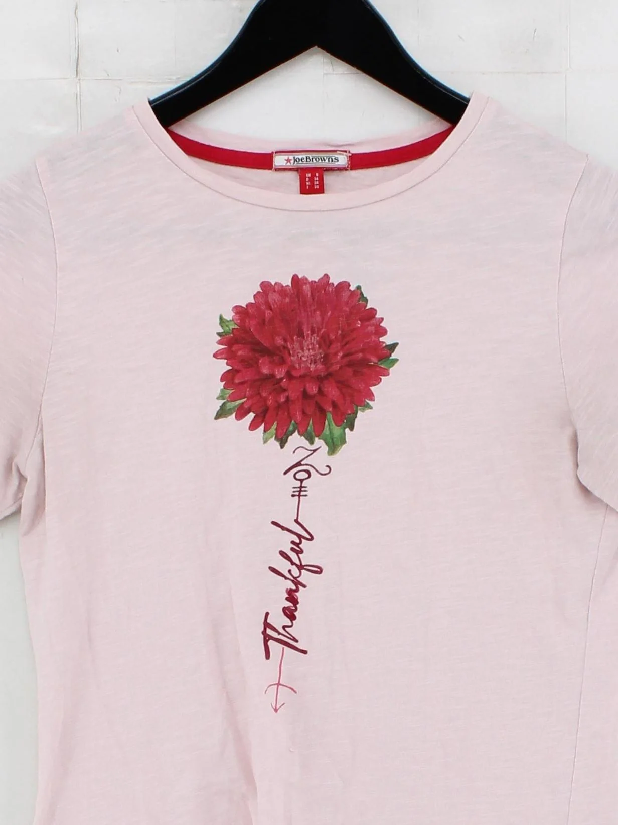 Joe Browns Women's T-Shirt S Pink 100% Cotton Basic - Image 3