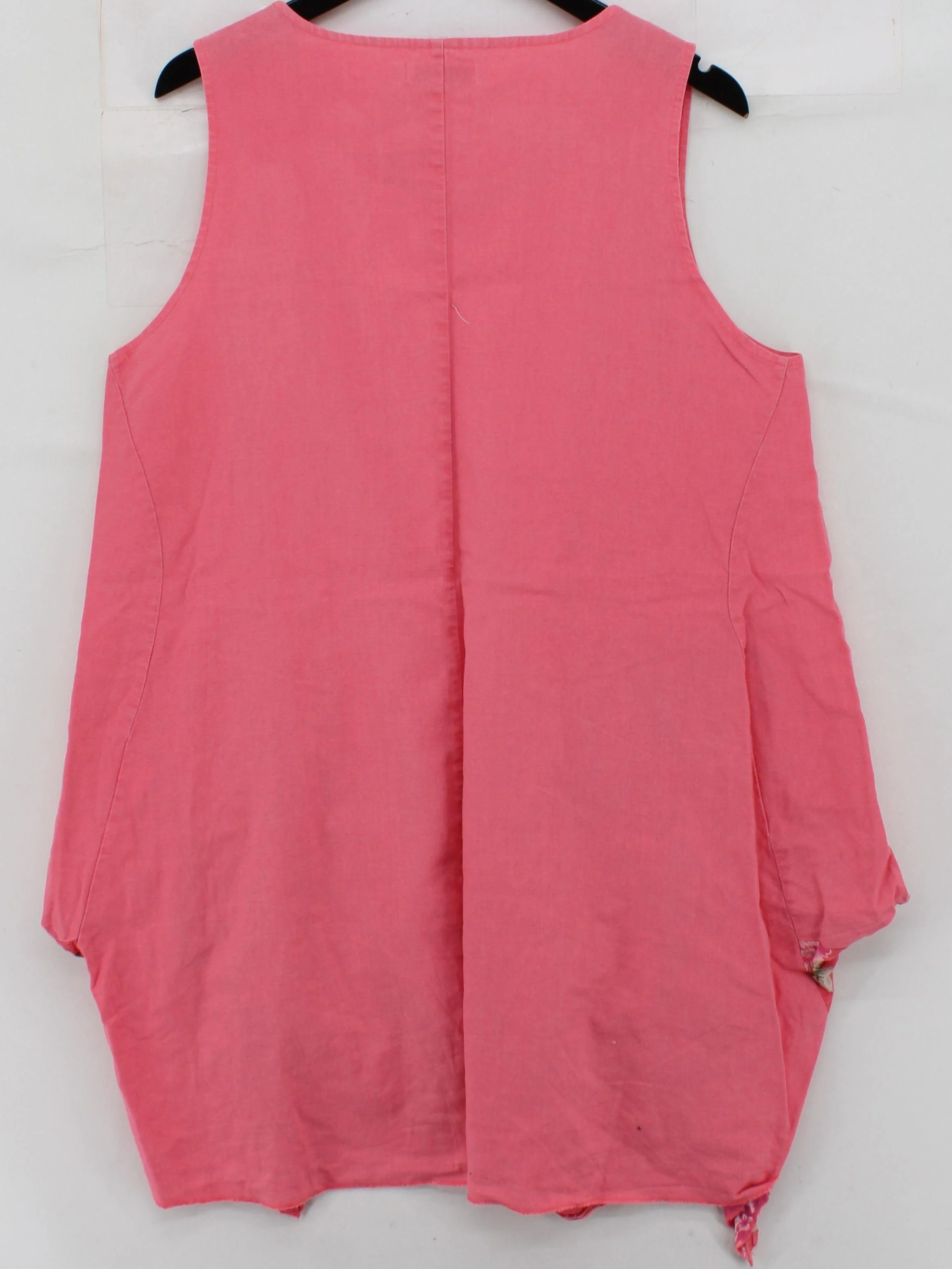 Joe Browns Women's Top L Pink Linen with Cotton Sleeveless Round Neck Tunic - Image 2