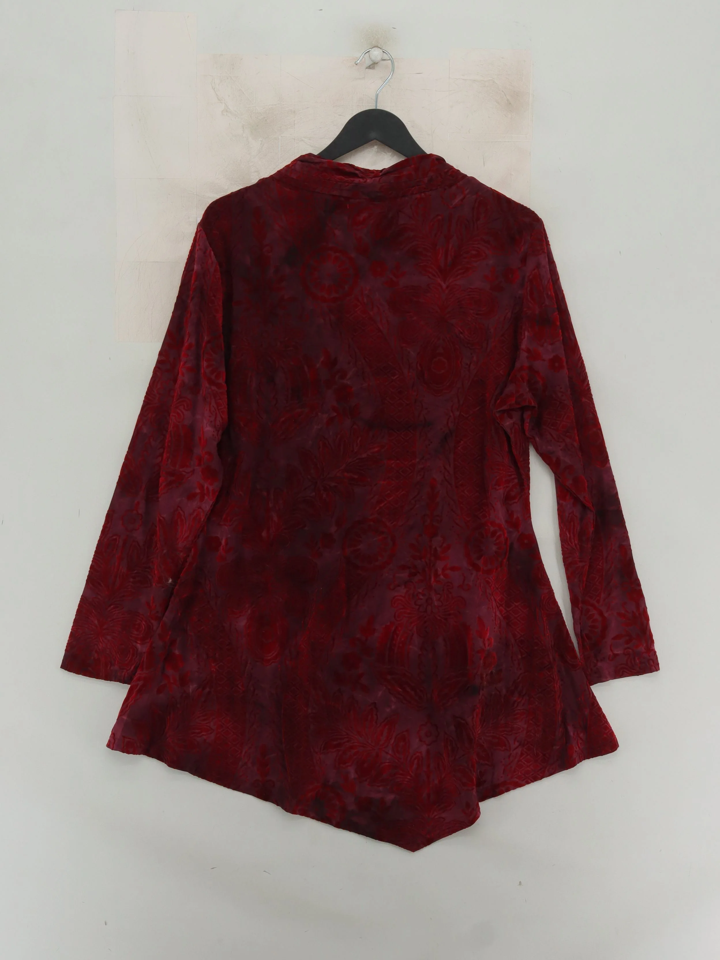 Joe Browns Women's Top L Red 100% Other Long Sleeve Collared Tunic - Image 2