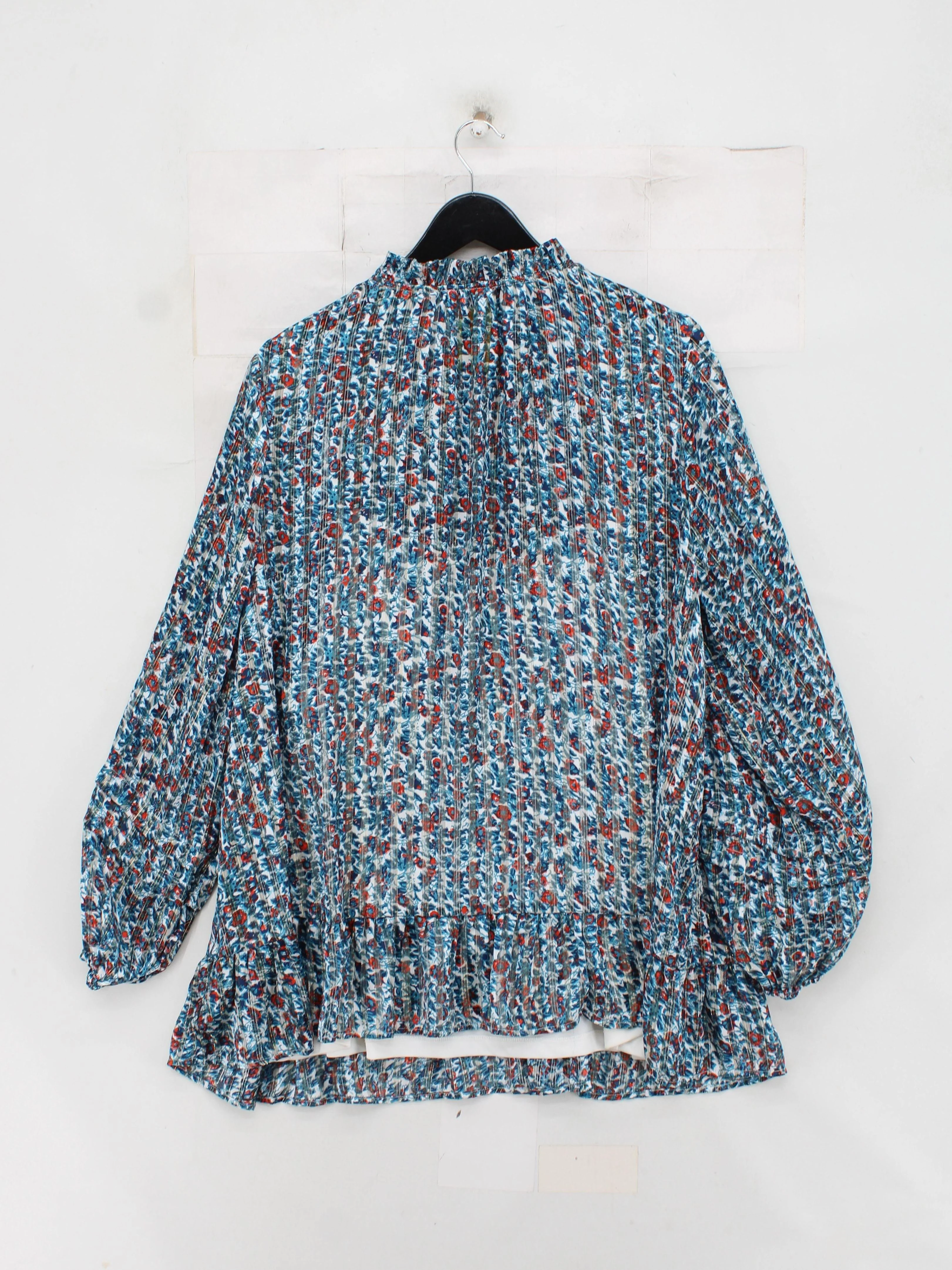 Joe Browns Women's Top UK 24 Multi Floral 100% Other Long Sleeve High Neck Tunic - Image 2