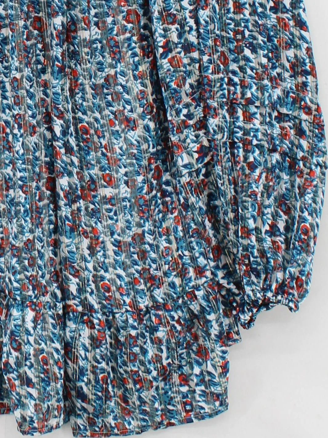 Joe Browns Women's Top UK 24 Multi Floral 100% Other Long Sleeve High Neck Tunic - Image 4