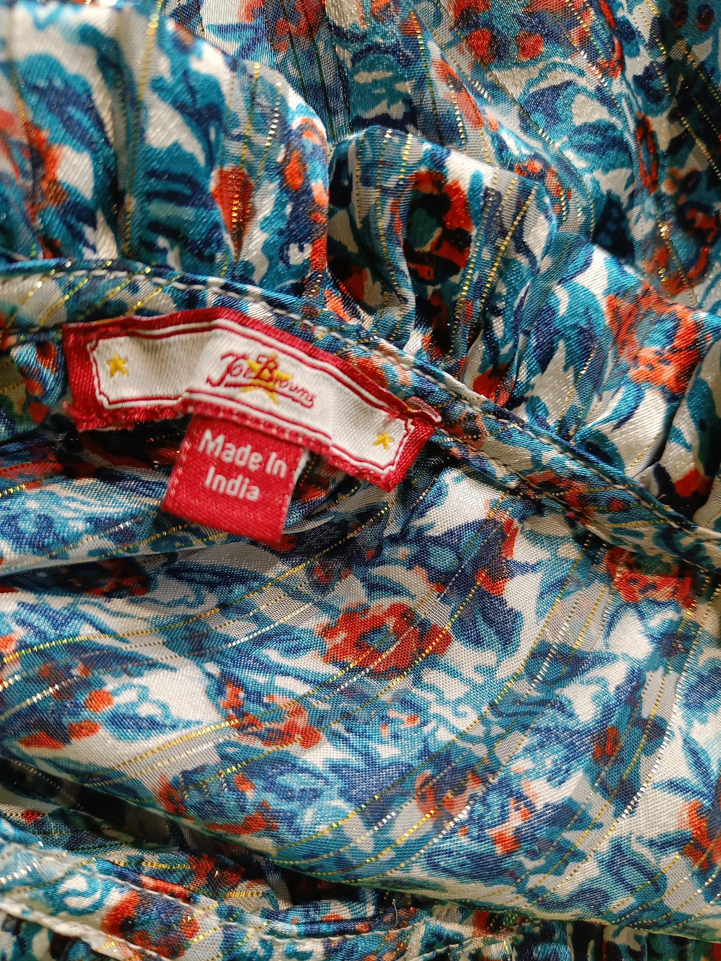 Joe Browns Women's Top UK 24 Multi Floral 100% Other Long Sleeve High Neck Tunic - Image 5