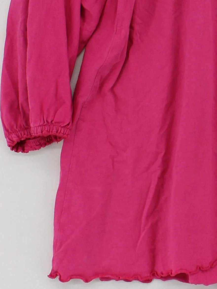 Joe Browns Women's Top UK 24 Pink 100% Cotton 3/4 Sleeve Round Neck Basic - Image 4