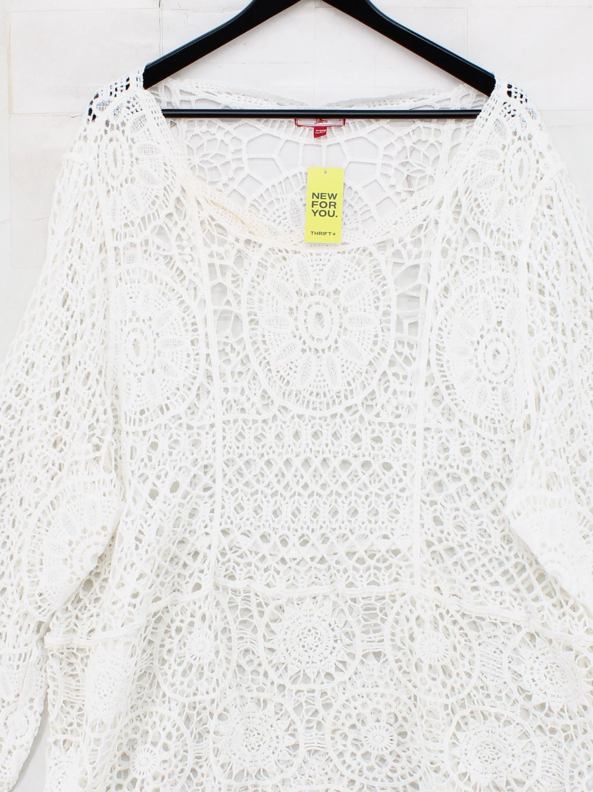 Joe Browns Women's Top UK 24 White 100% Cotton Long Sleeve Round Neck Basic - Image 3
