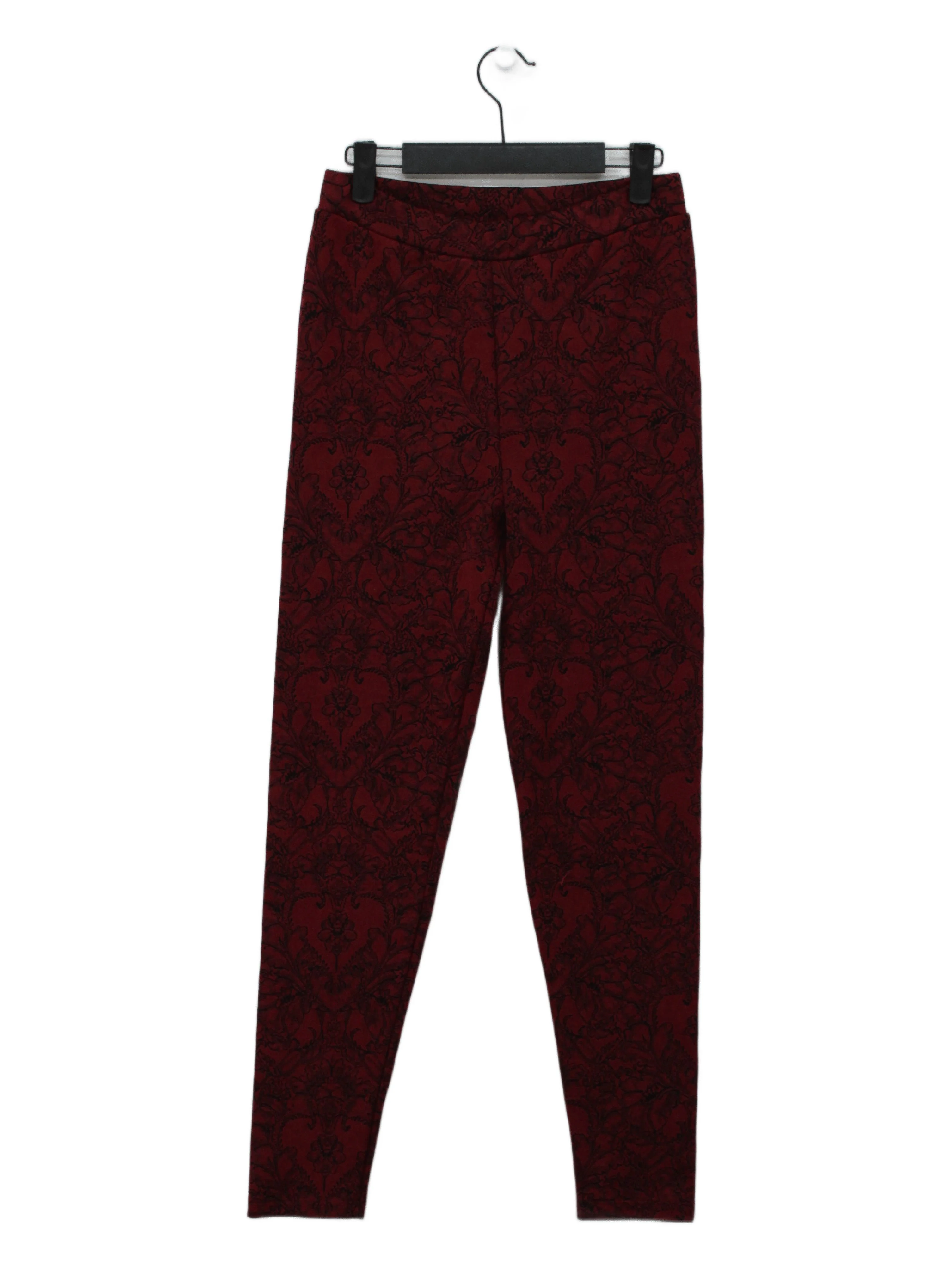 Joe Browns Women's Trousers M Red Polyester with Elastane Tapered Sweatpants