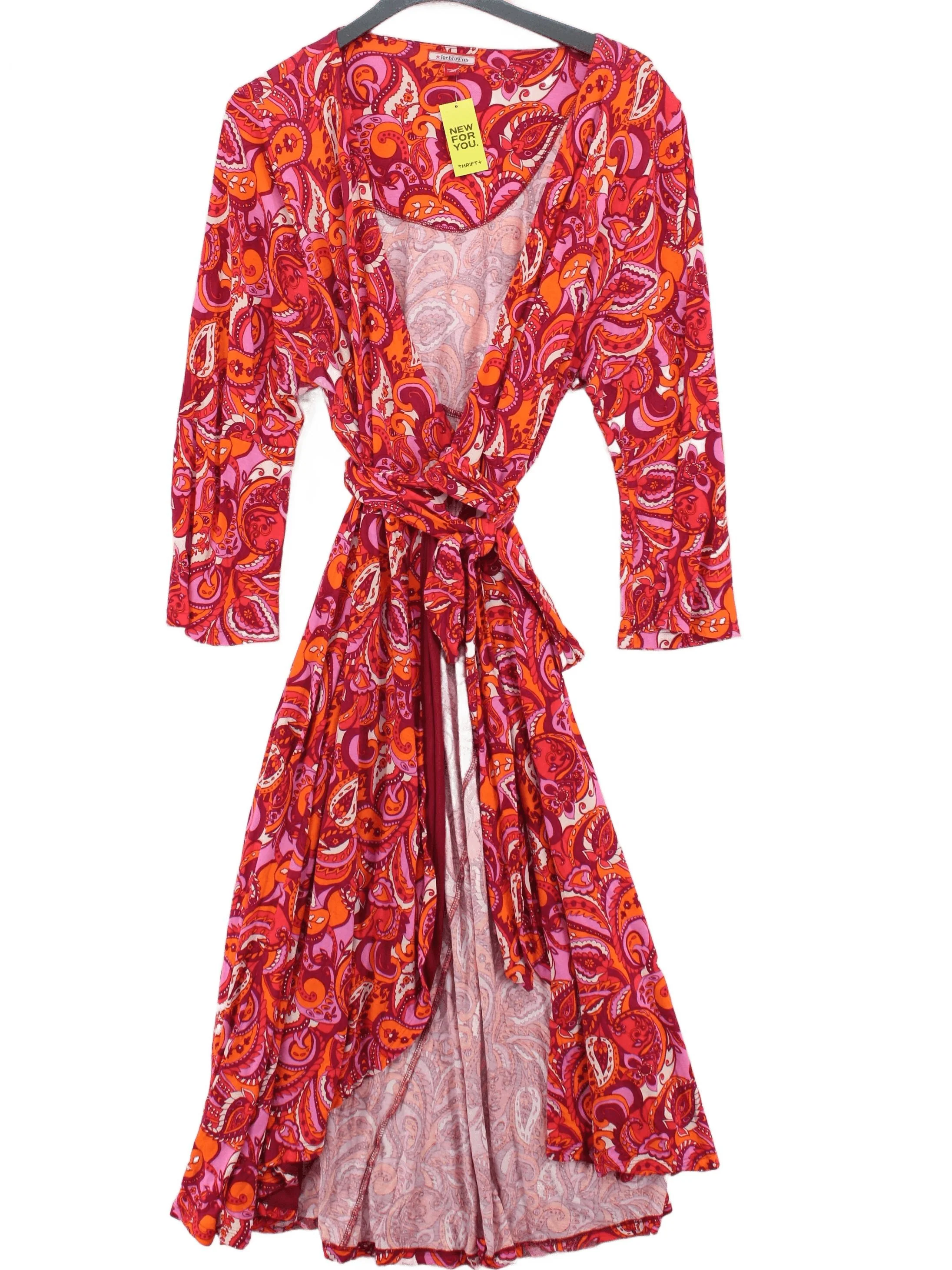 Joe Browns Wrap Midi Dress UK20 in Red