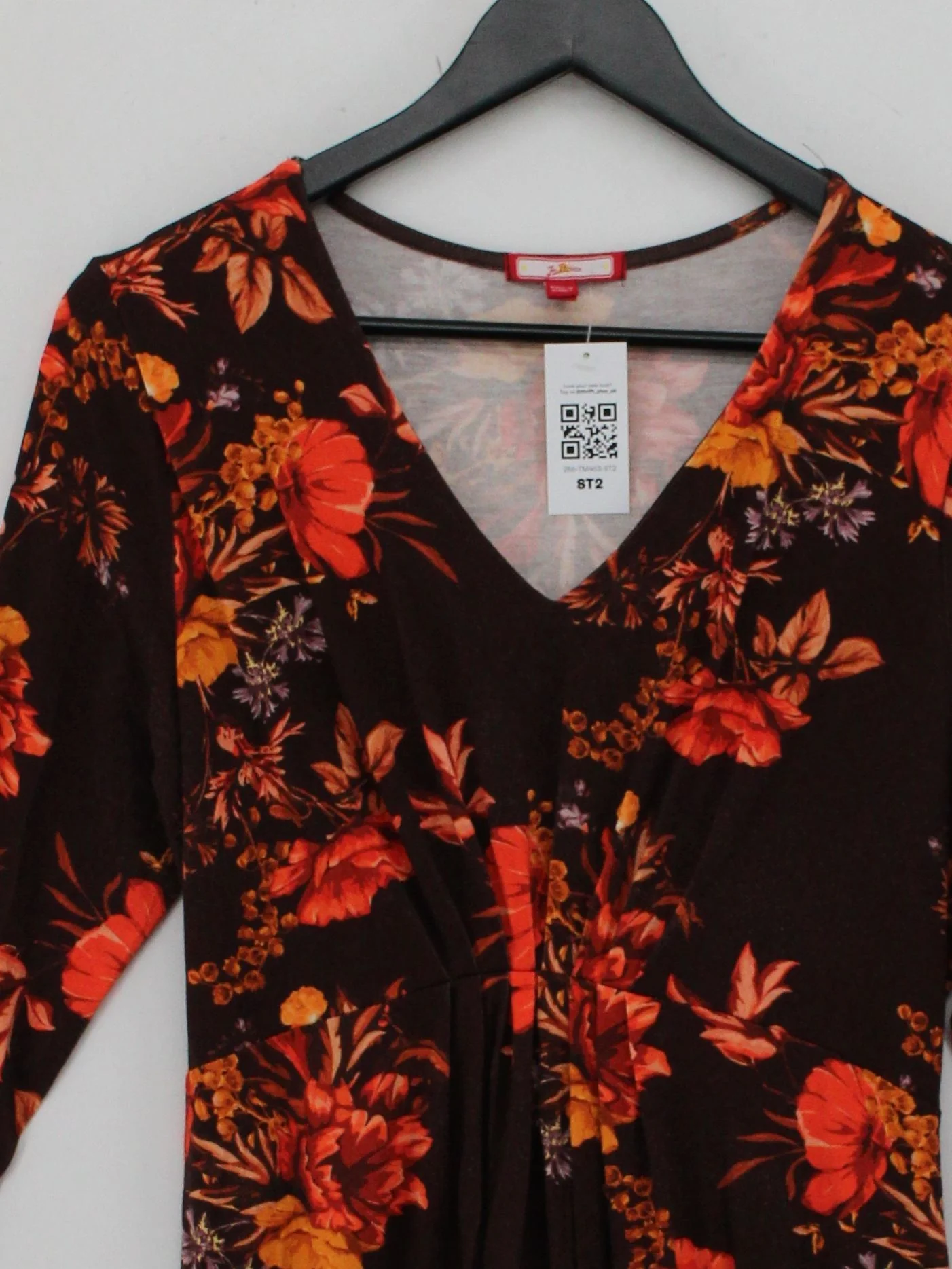 Joe Browns Wrap Mini Dress M in Brown - Image 3