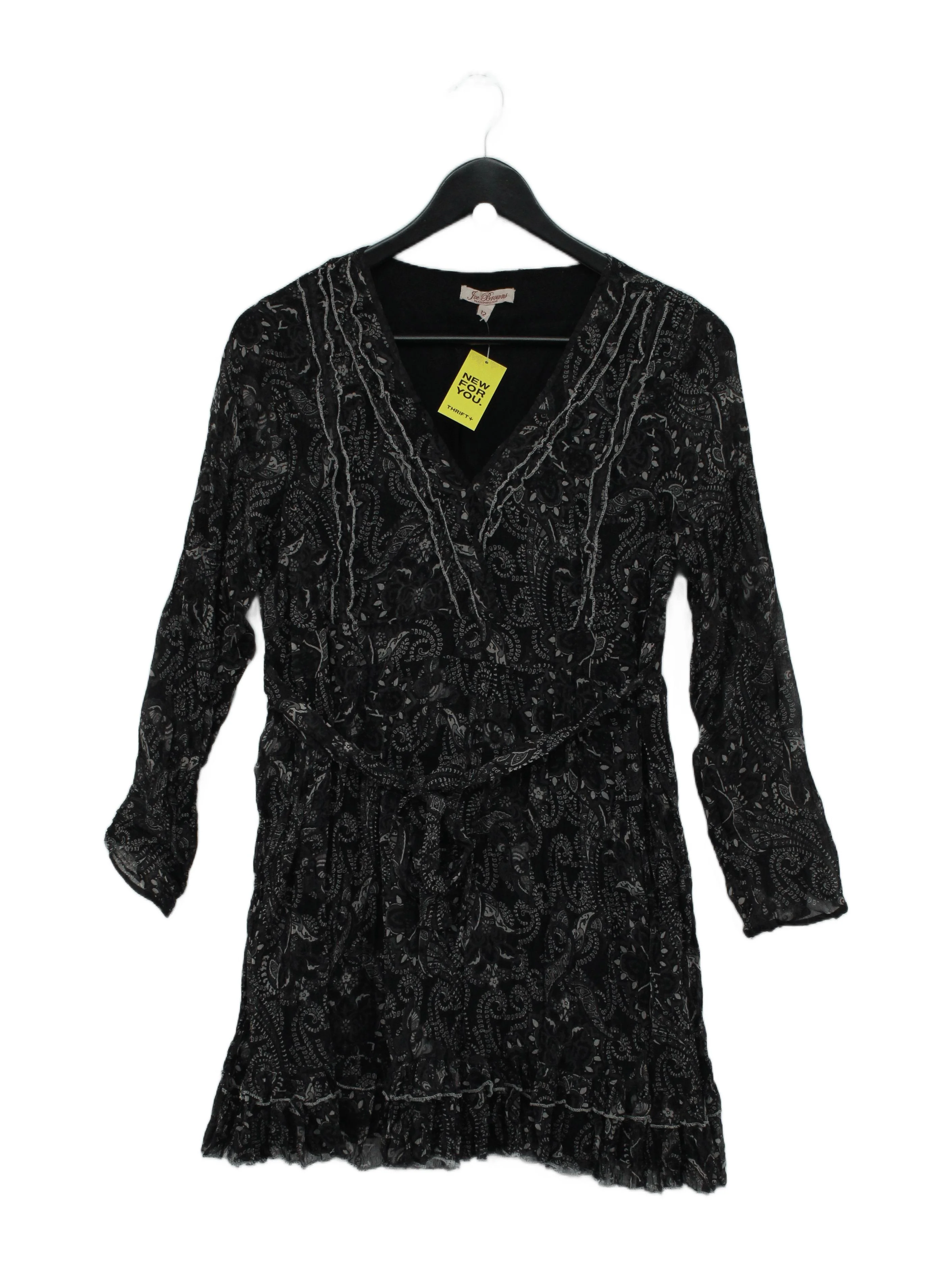 Joe Browns Wrap Mini Dress UK12 in Black