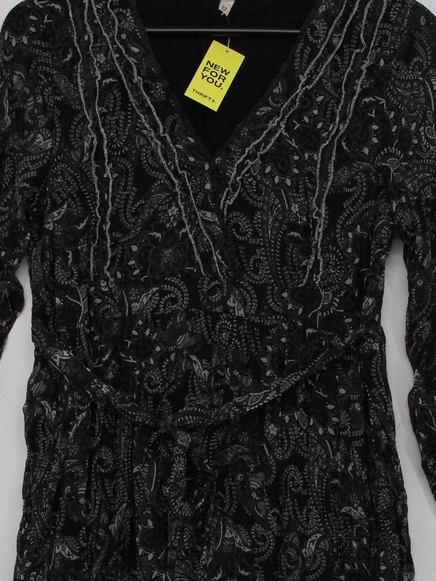 Joe Browns Wrap Mini Dress UK12 in Black - Image 3